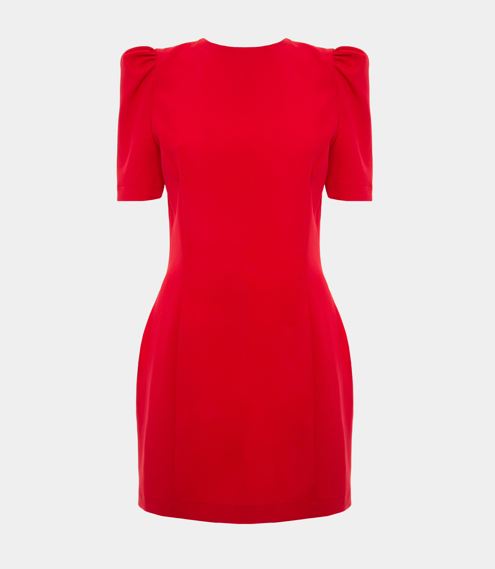Puff sleeve dress - Red - Nara Milano