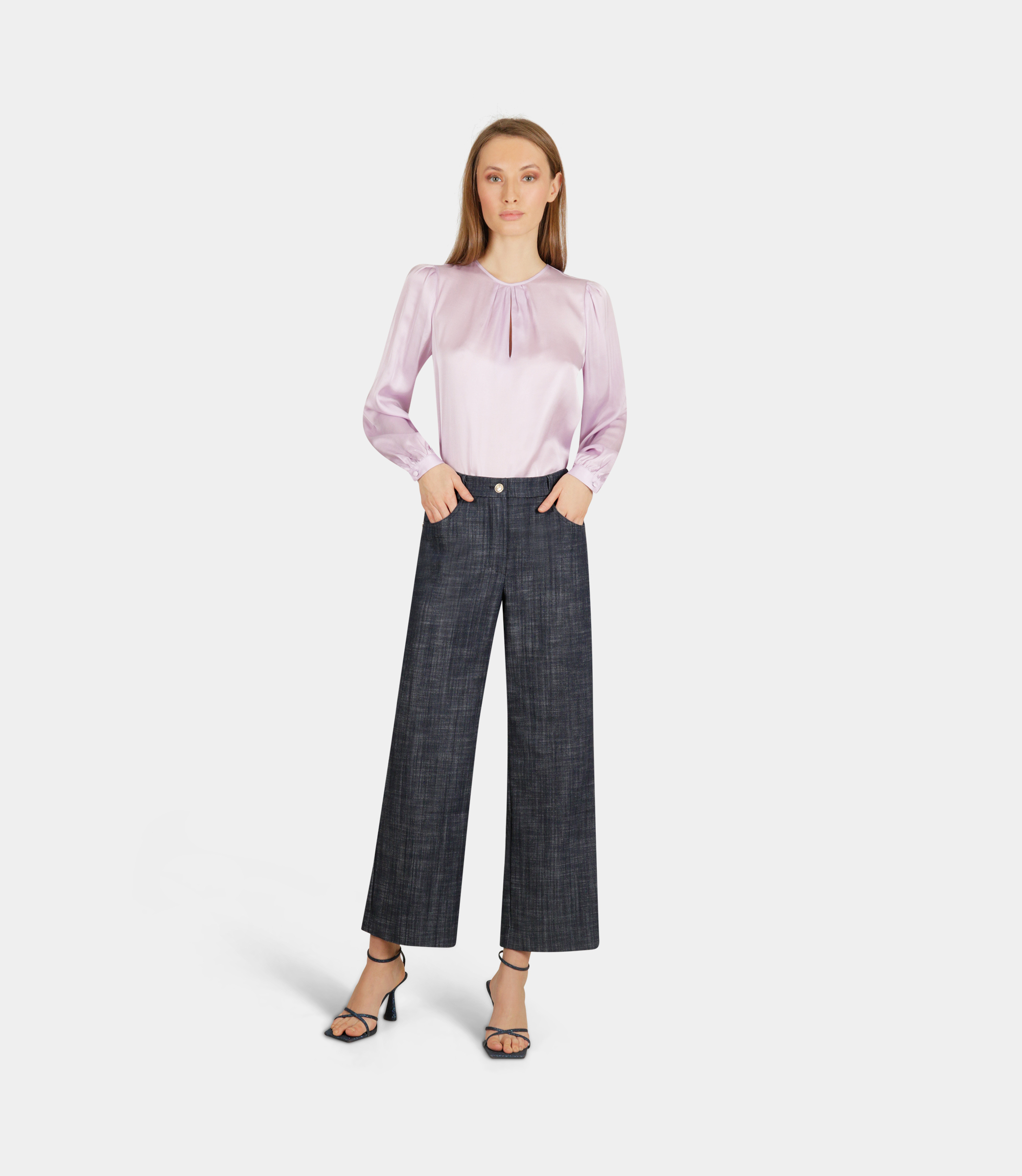 Palazzo pants - BLUE - NaraMilano