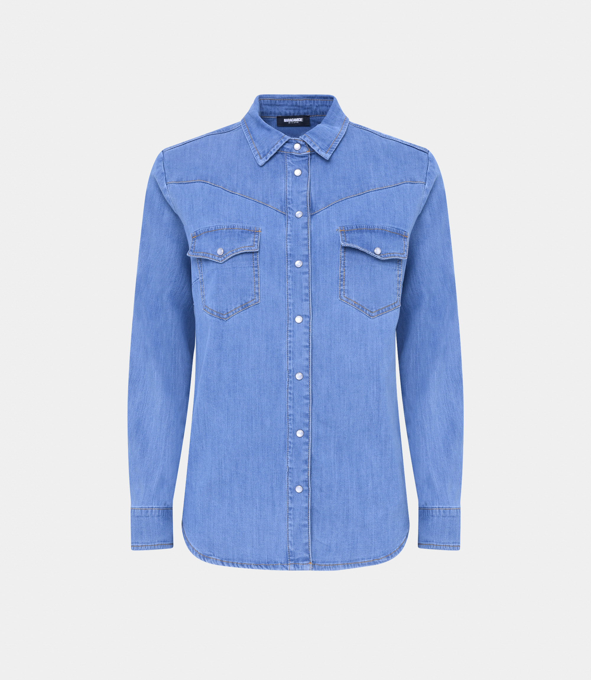 Denim shirt - BLUE - NaraMilano