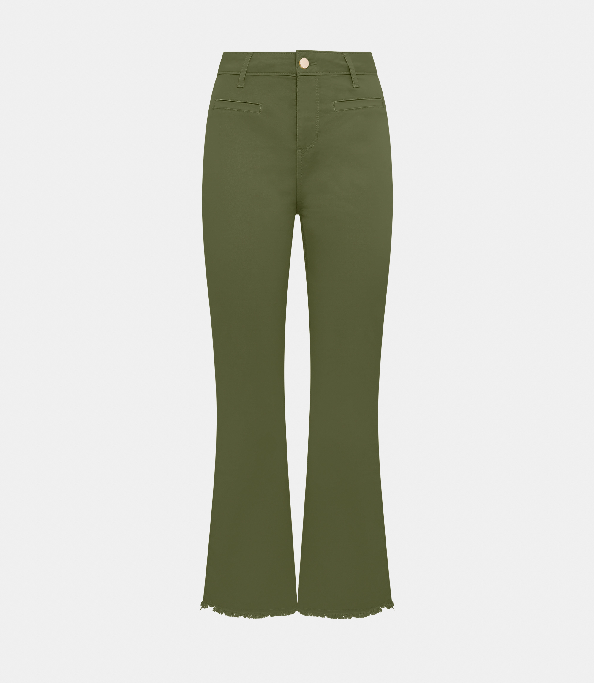 Short bootcut trousers - Military - NaraMilano