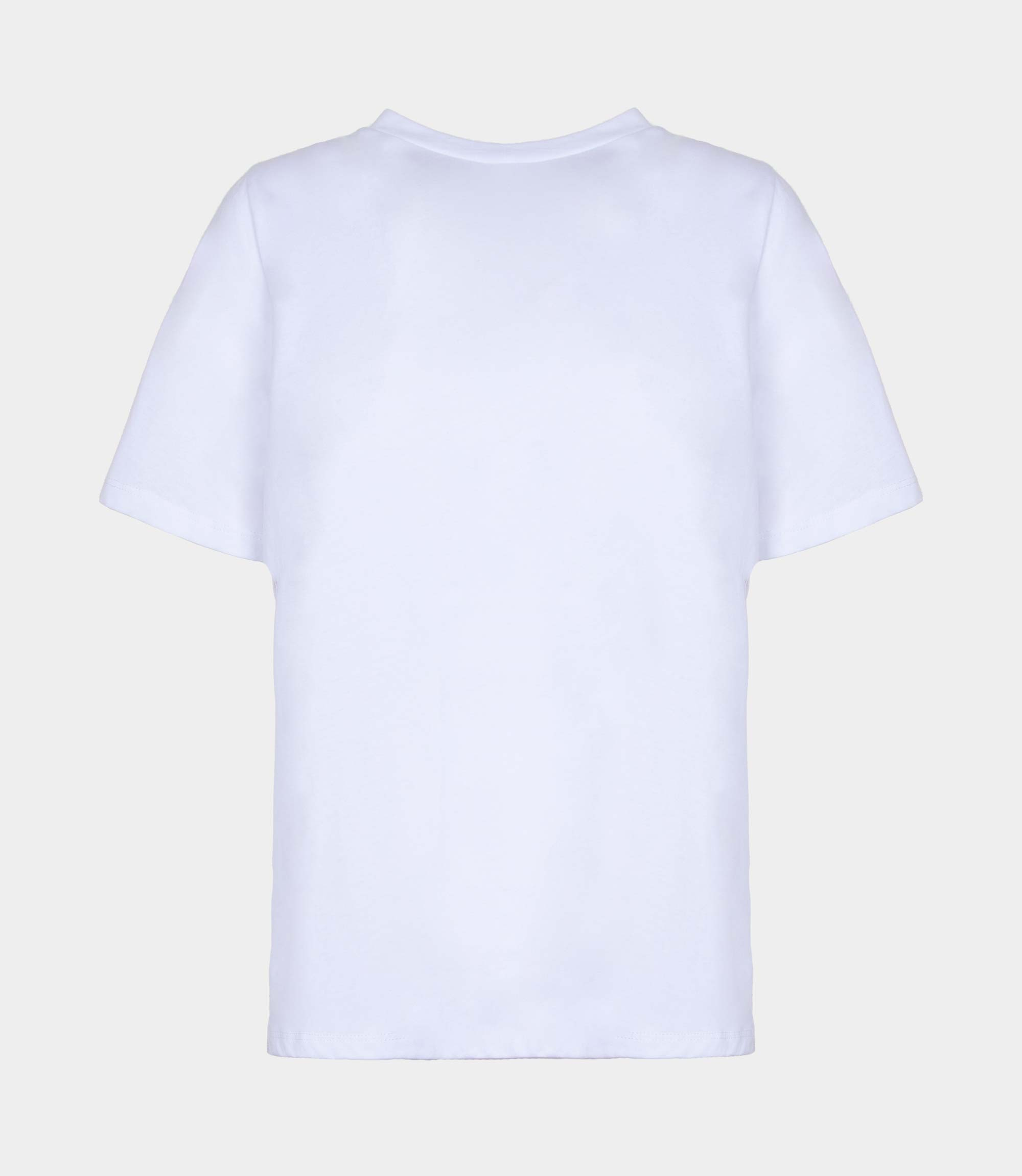T-shirt with macramé lace - WHITE - NaraMilano