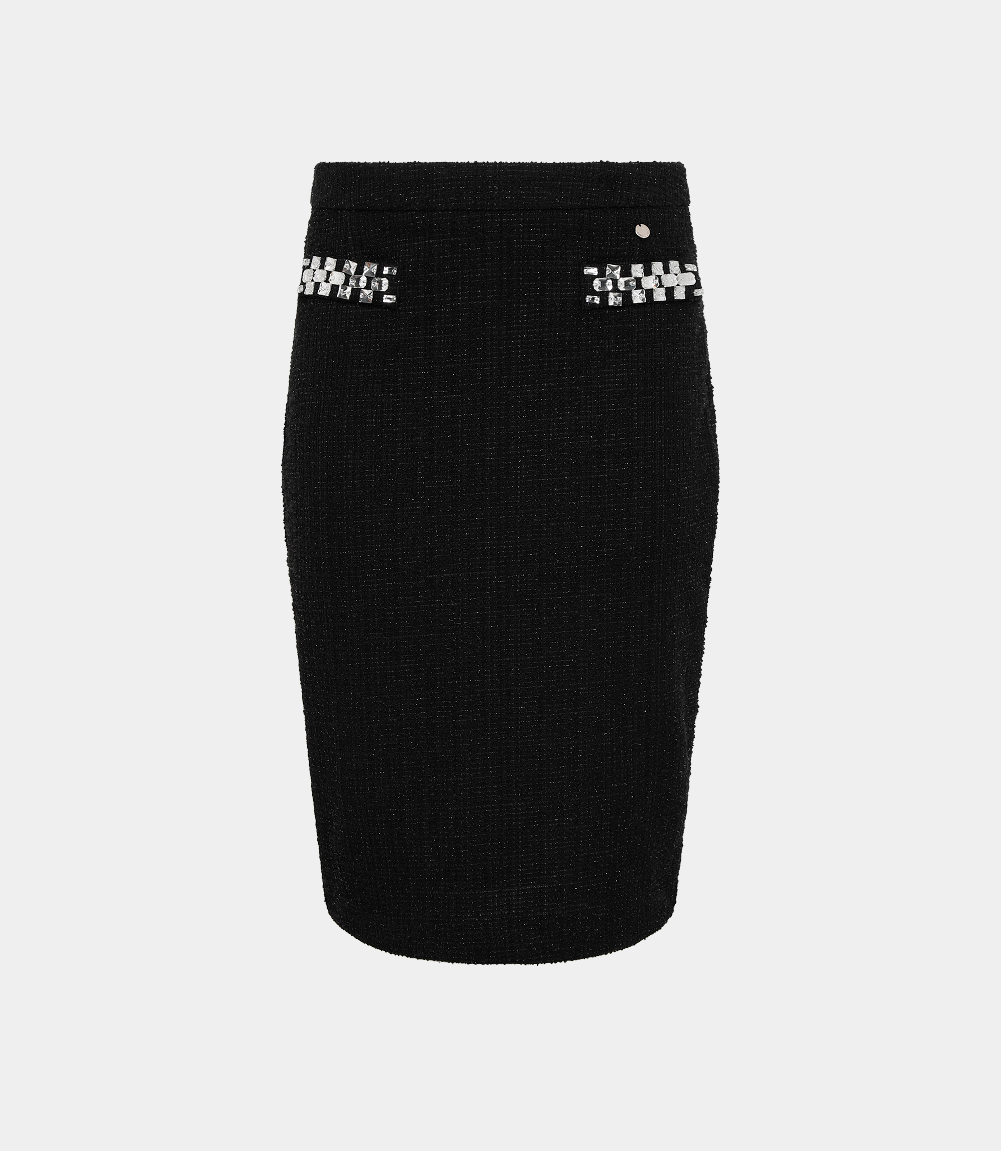 Skirt with embroidery - BLACK - NaraMilano