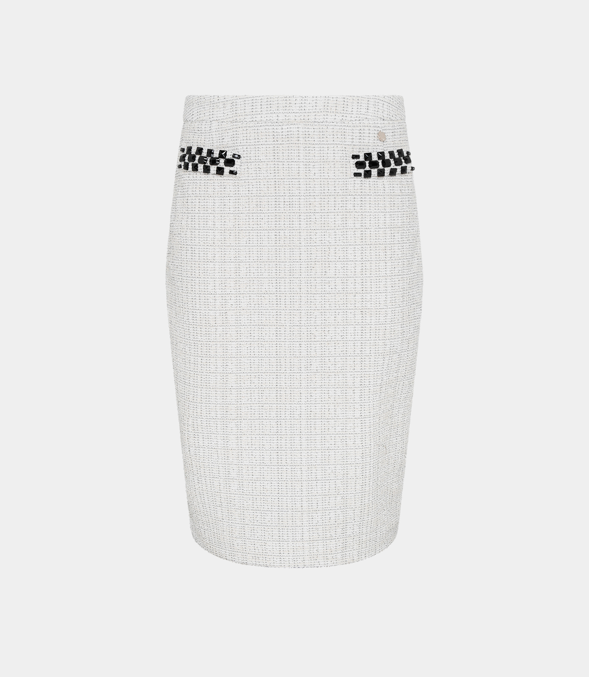 Skirt with embroidery - WHITE - NaraMilano