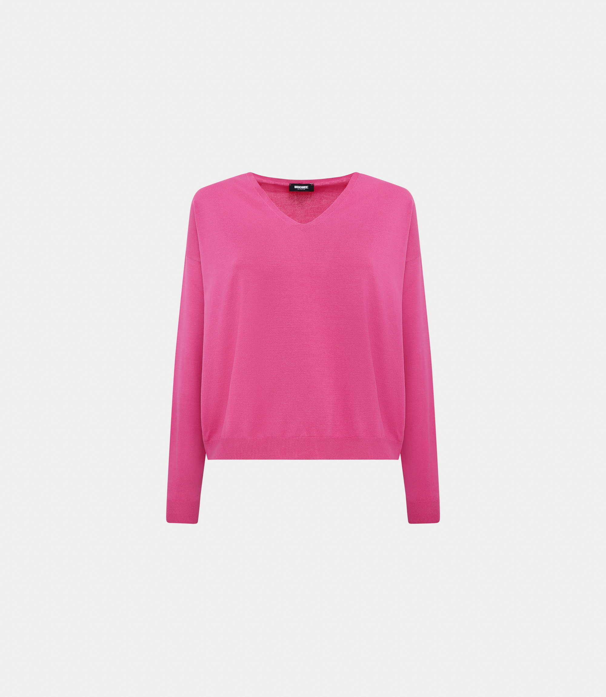 V-neck sweater - PINK - NaraMilano