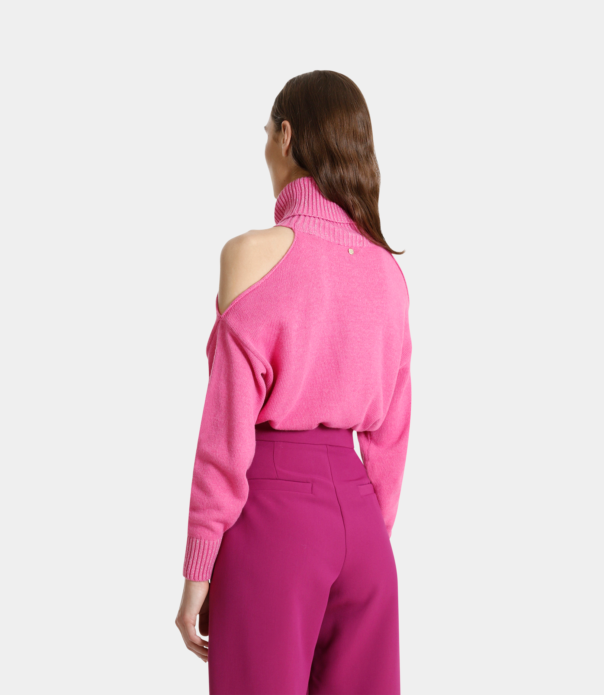 Turtle neck jumper - PINK - NaraMilano