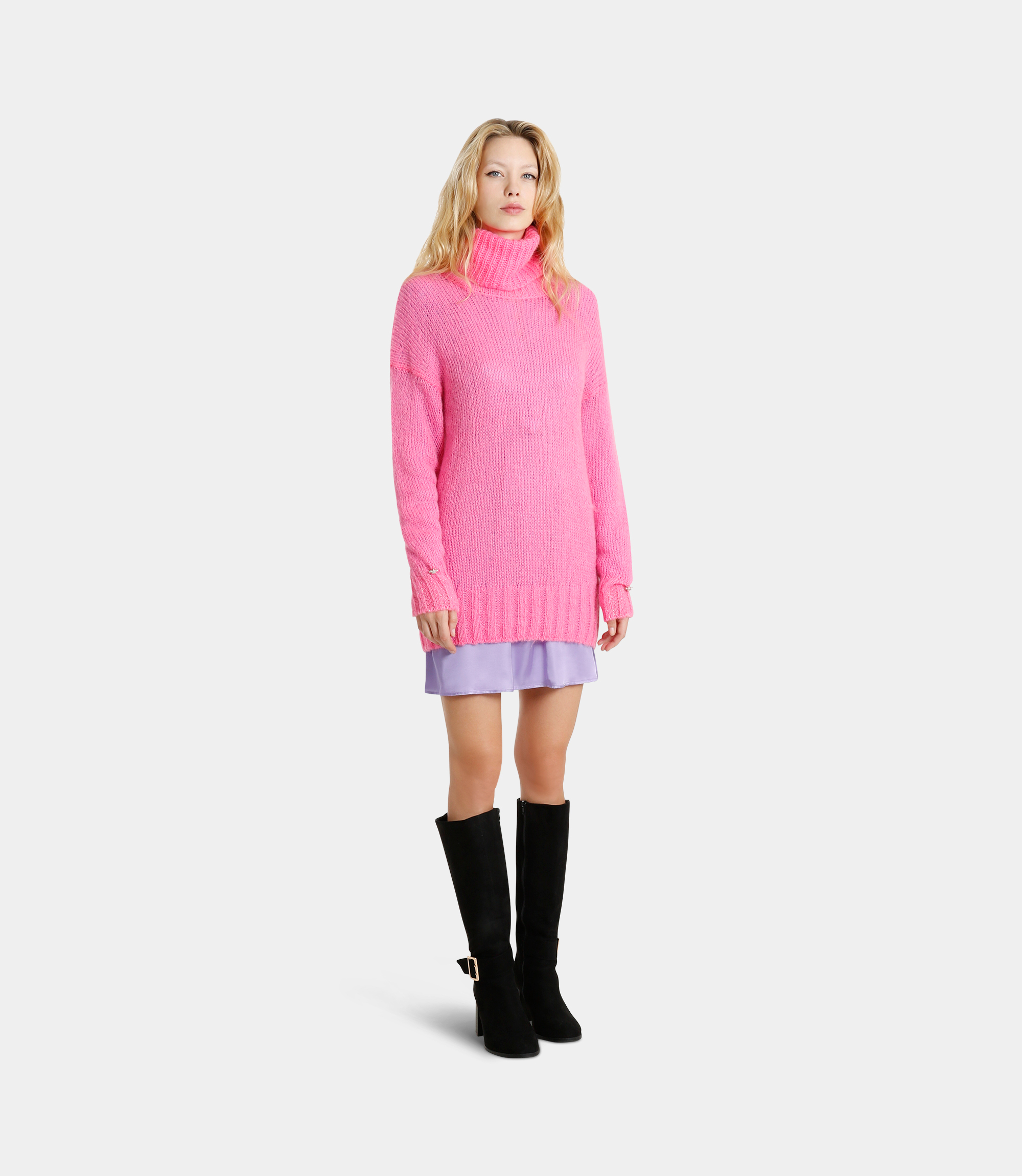 Oversize jumper - PINK - NaraMilano