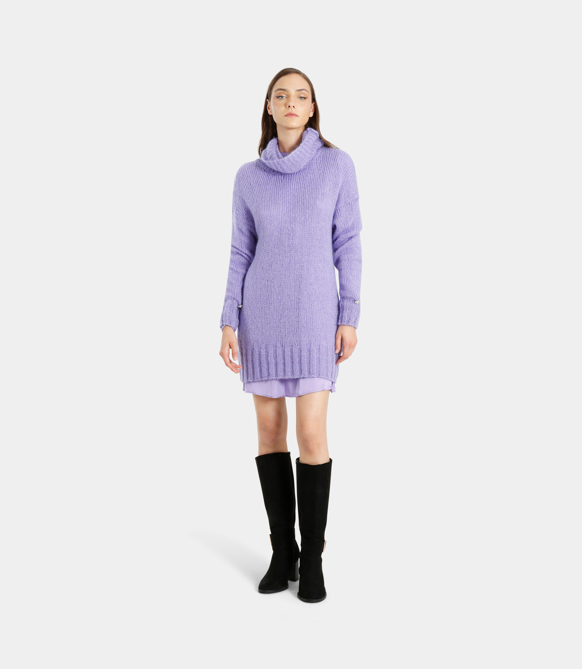 Oversize sweater - Liliac - NaraMilano