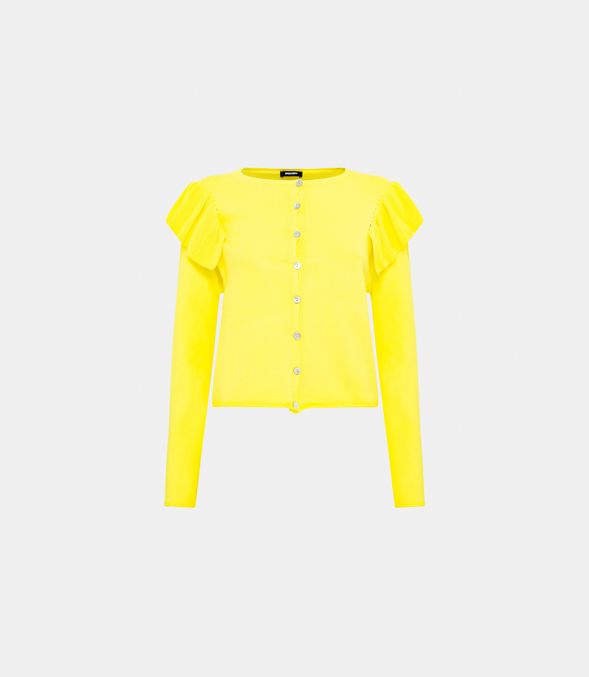 Sweater with ruffles on the shoulders - CLOTHING - NaraMilano