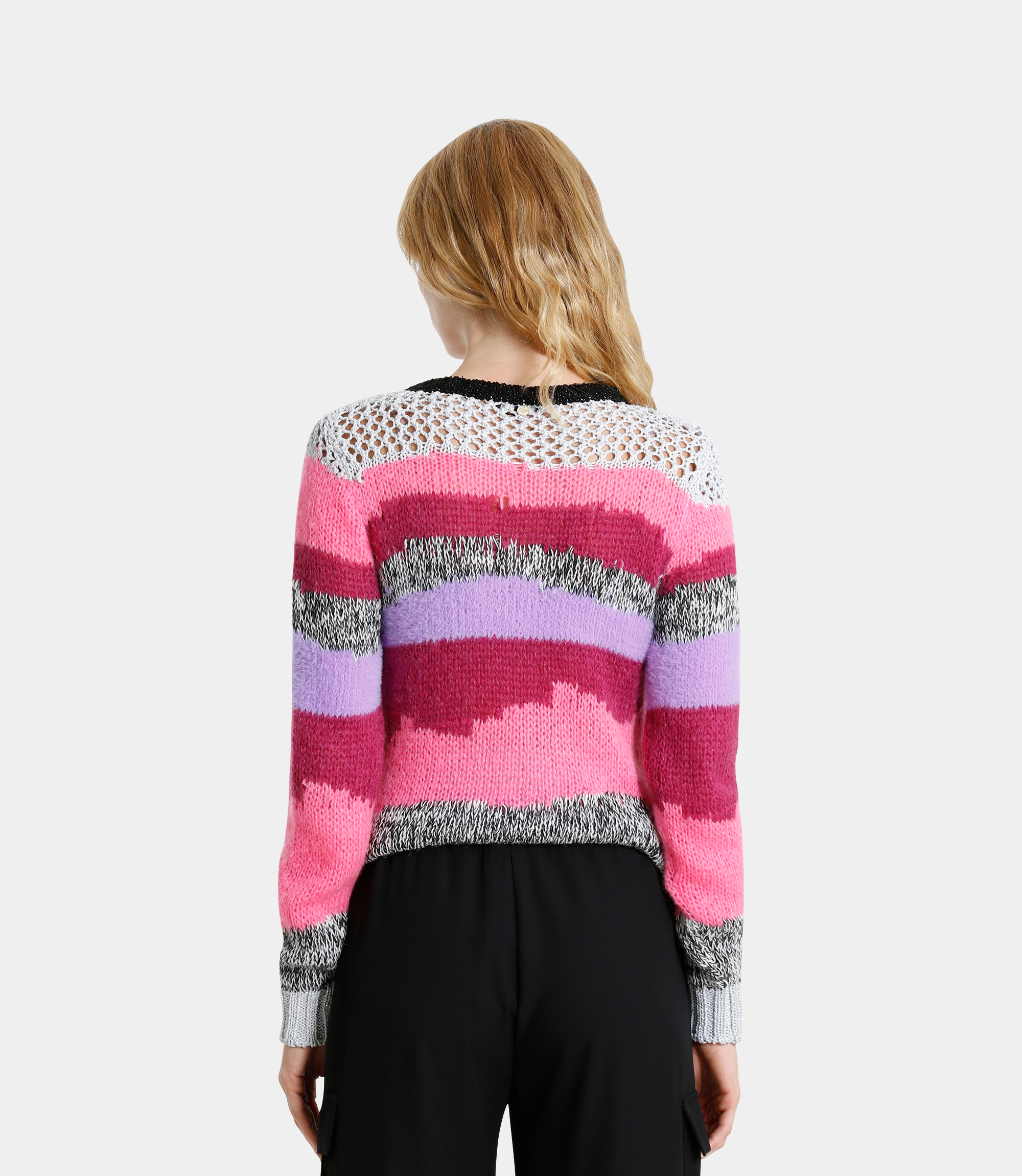 Multi-yarn sweater - Printed - NaraMilano