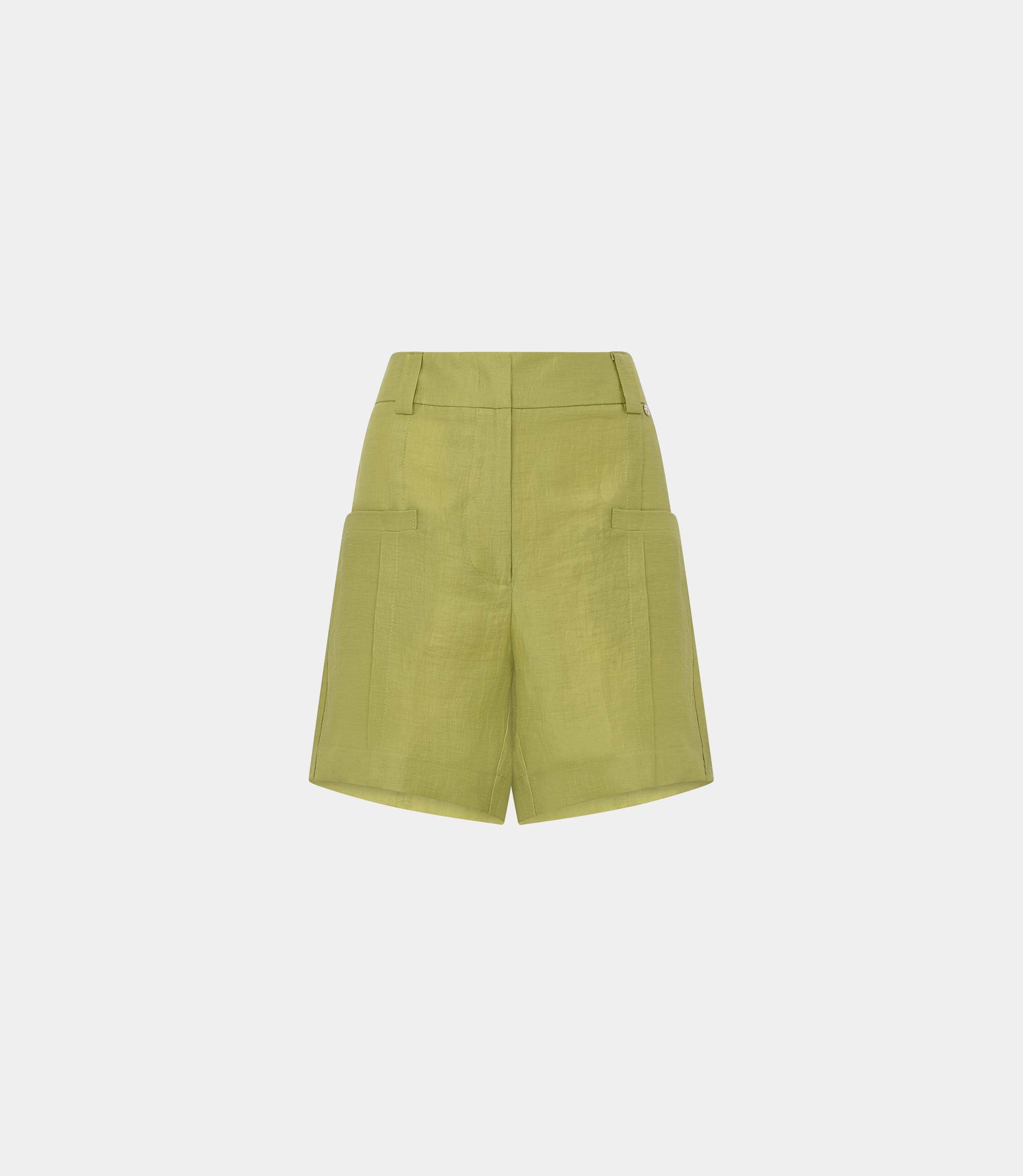 High-waisted shorts - YELLOW - NaraMilano
