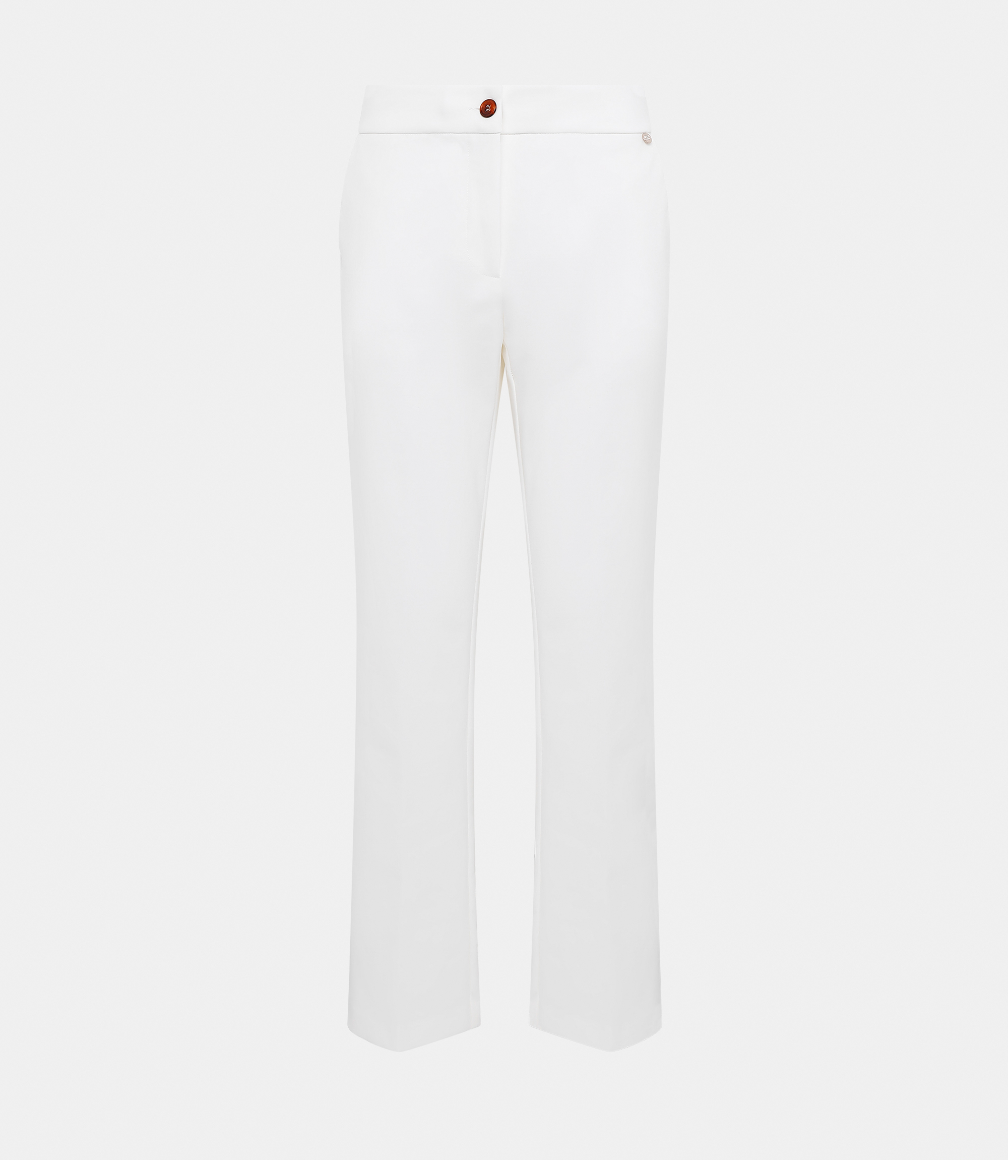 Bootcut pants - WHITE - NaraMilano