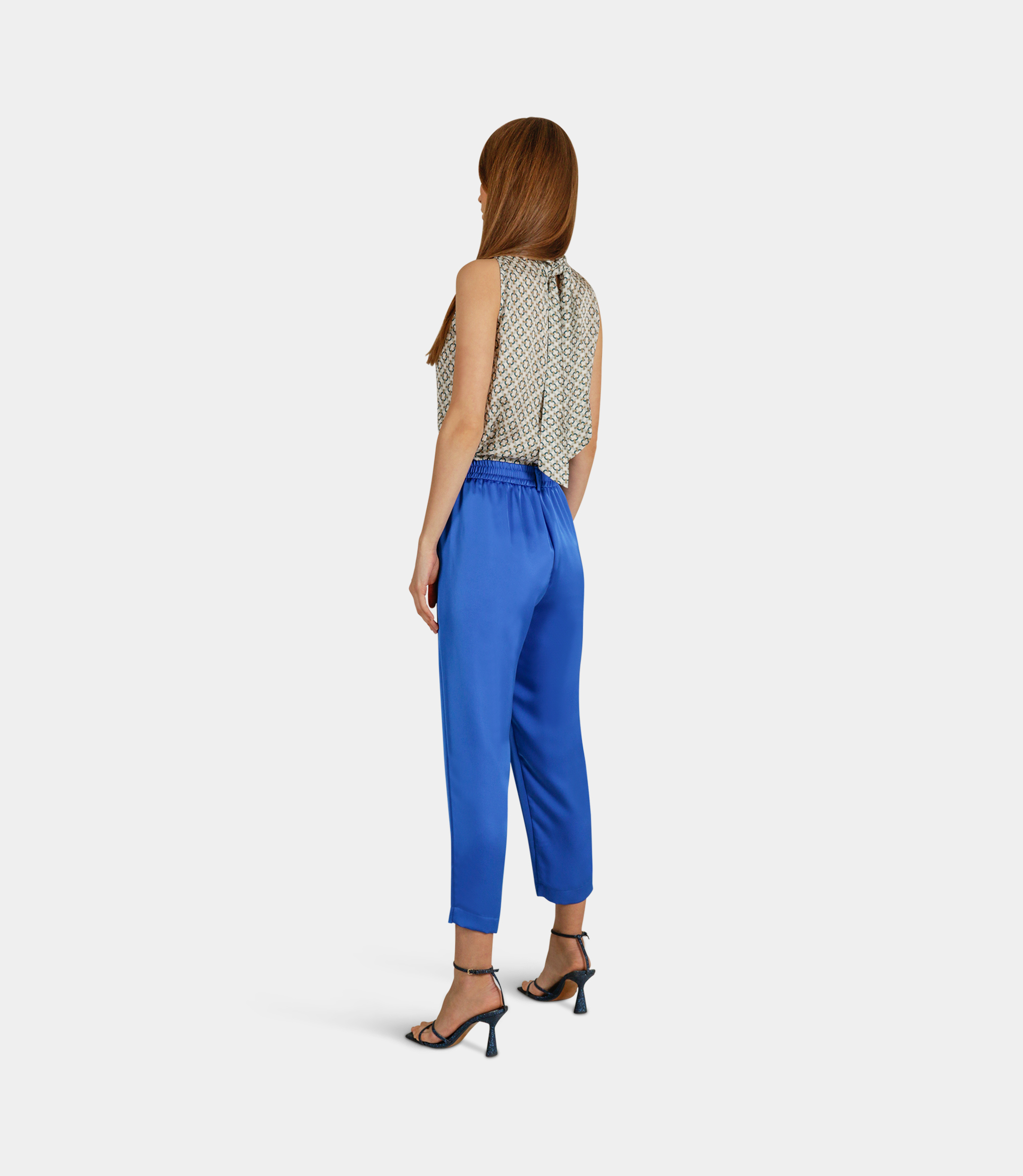 Straight-leg pants - BLUE - NaraMilano