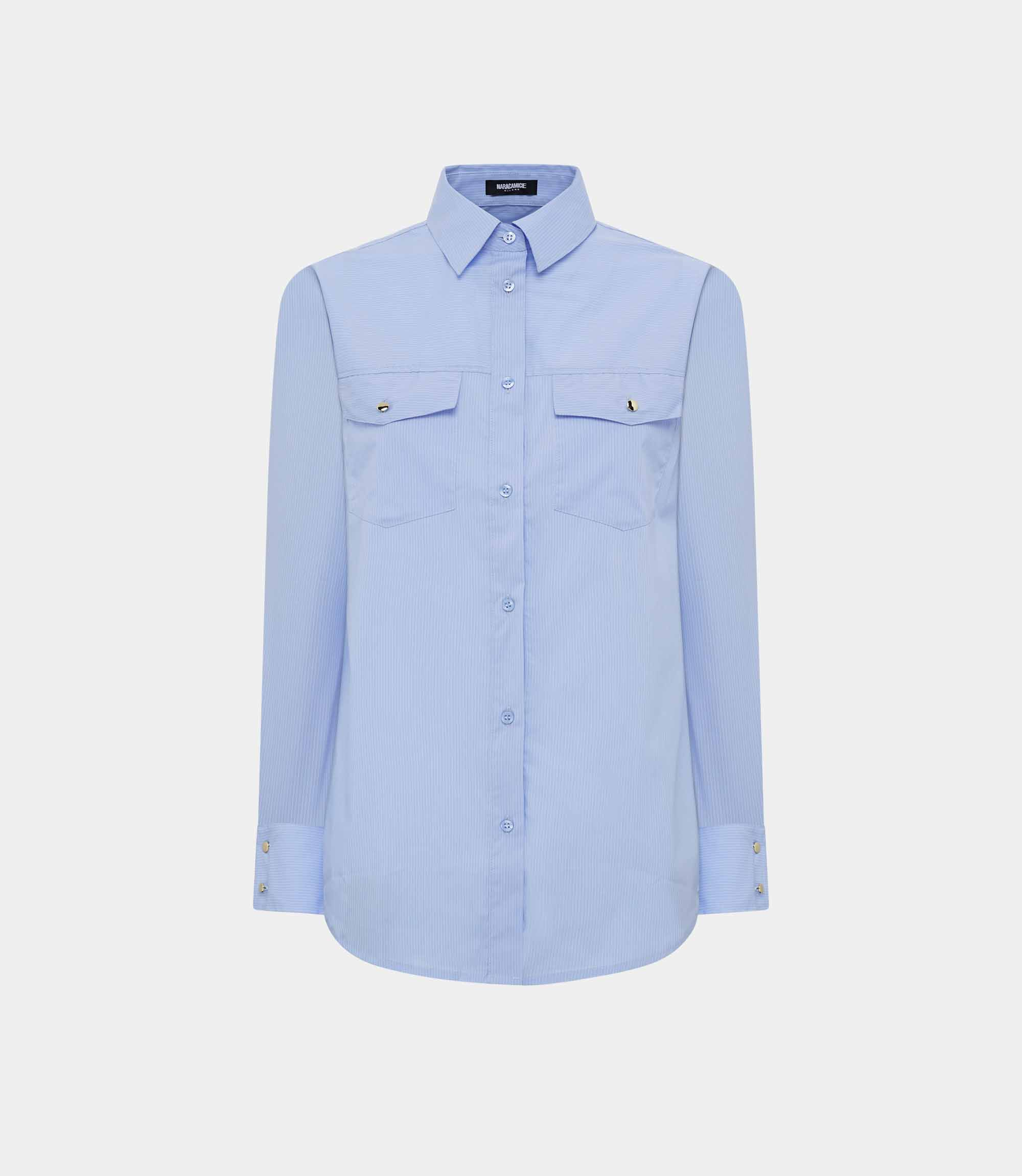 Over shirt with small pockets - Printed - NaraMilano