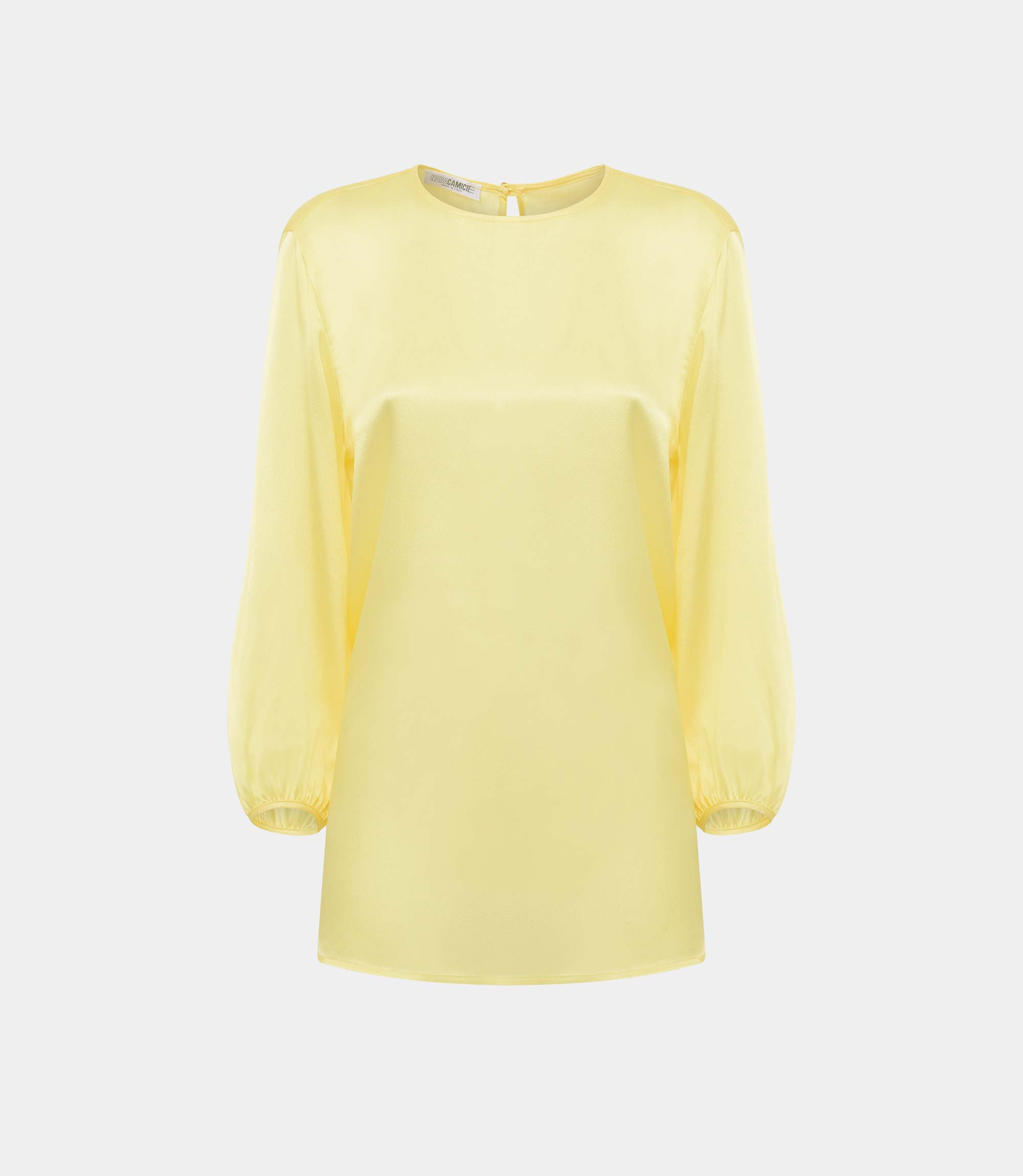 Blouse with balloon sleeves - YELLOW - NaraMilano