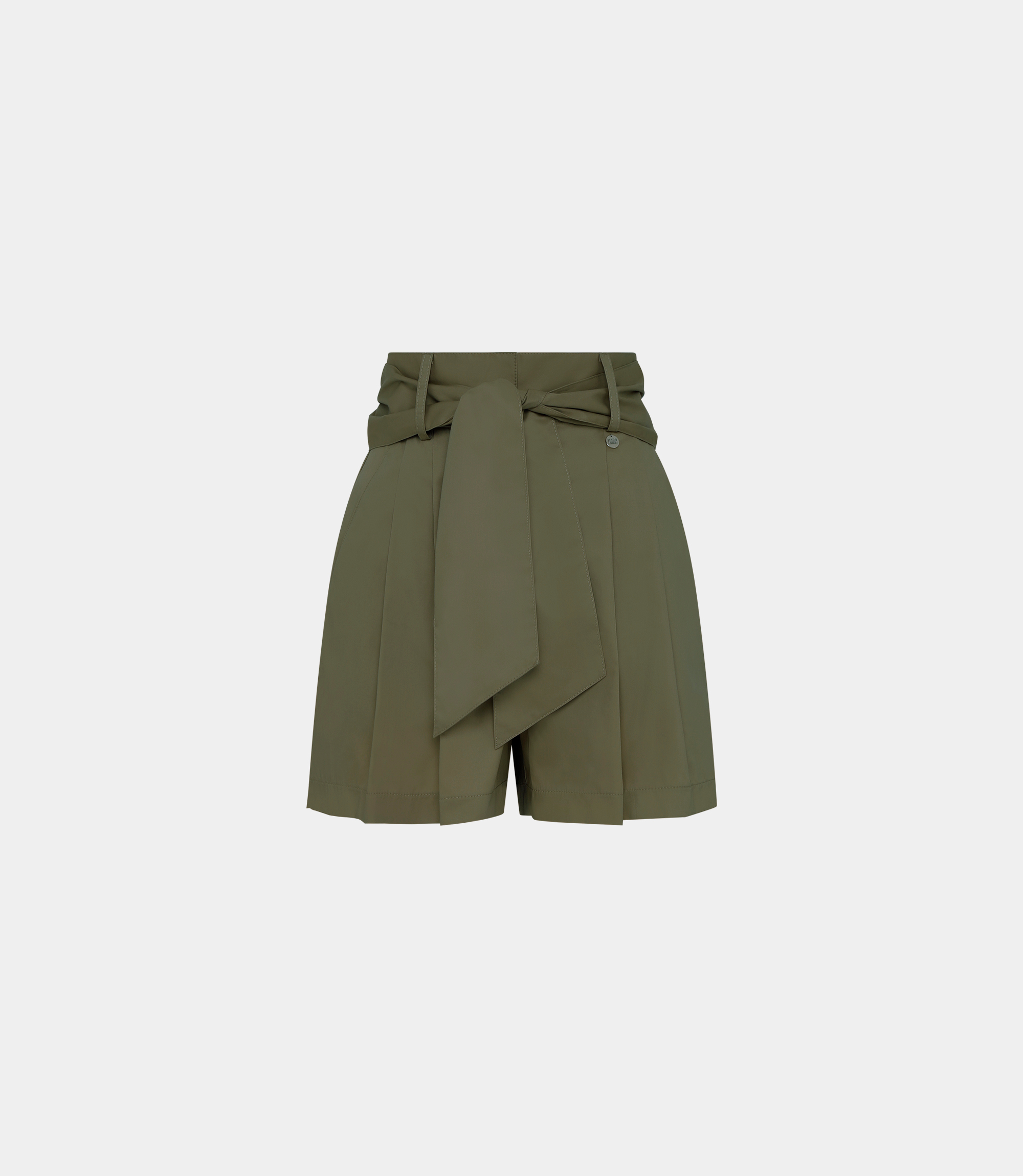 High-waisted shorts - Military - NaraMilano