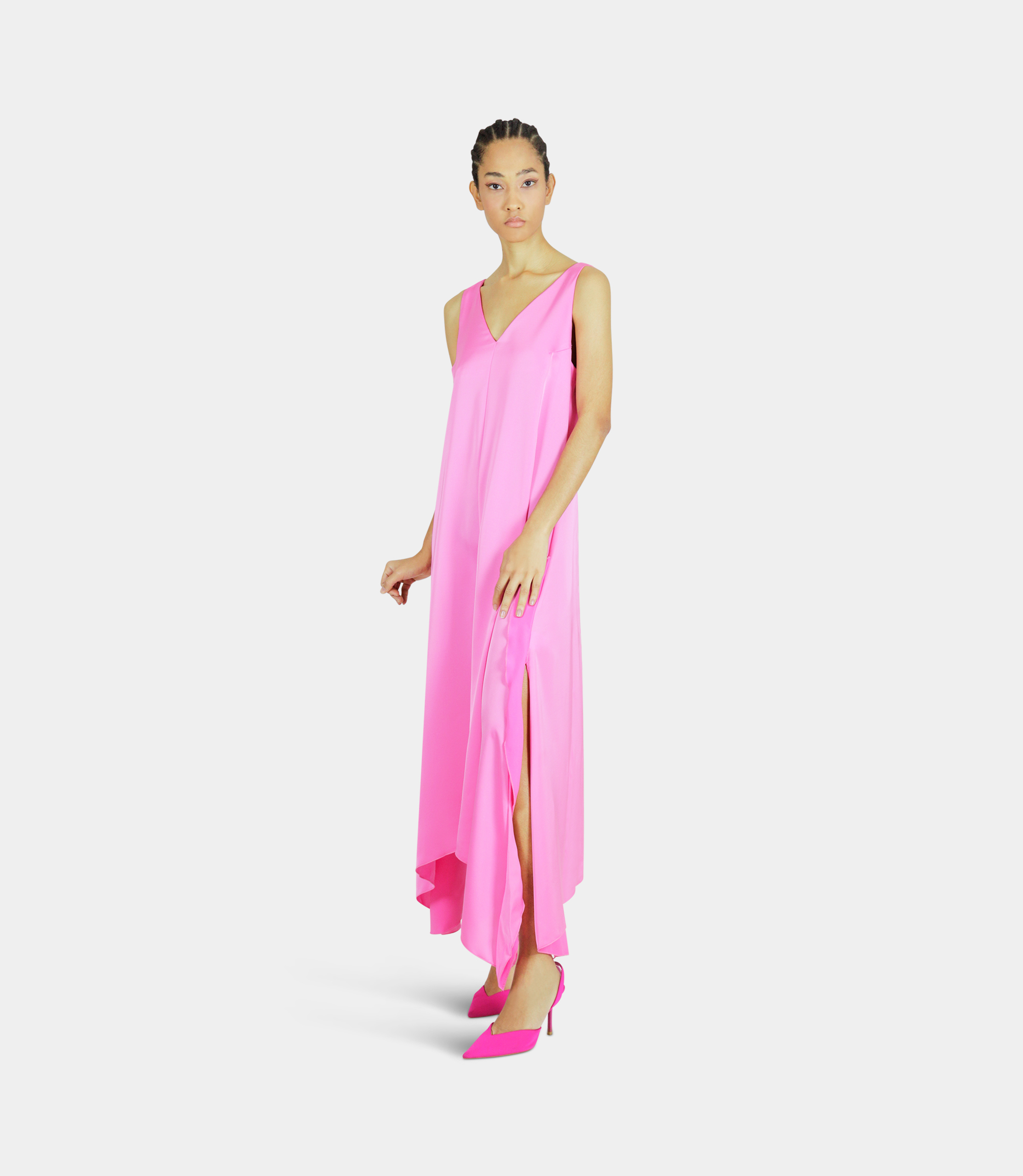Sleeveless long dress - PINK - NaraMilano