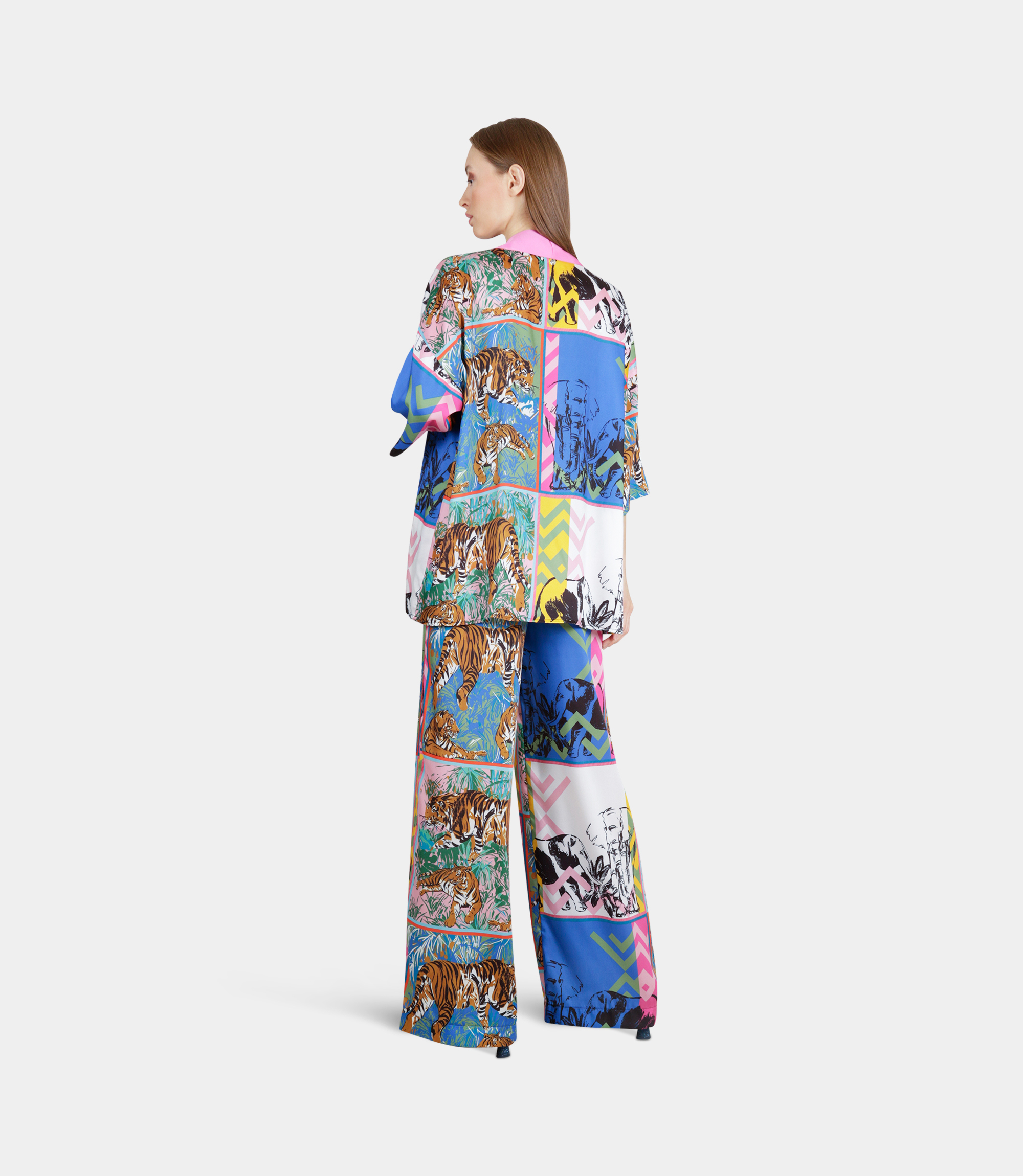Printed safari kimono - Printed - NaraMilano