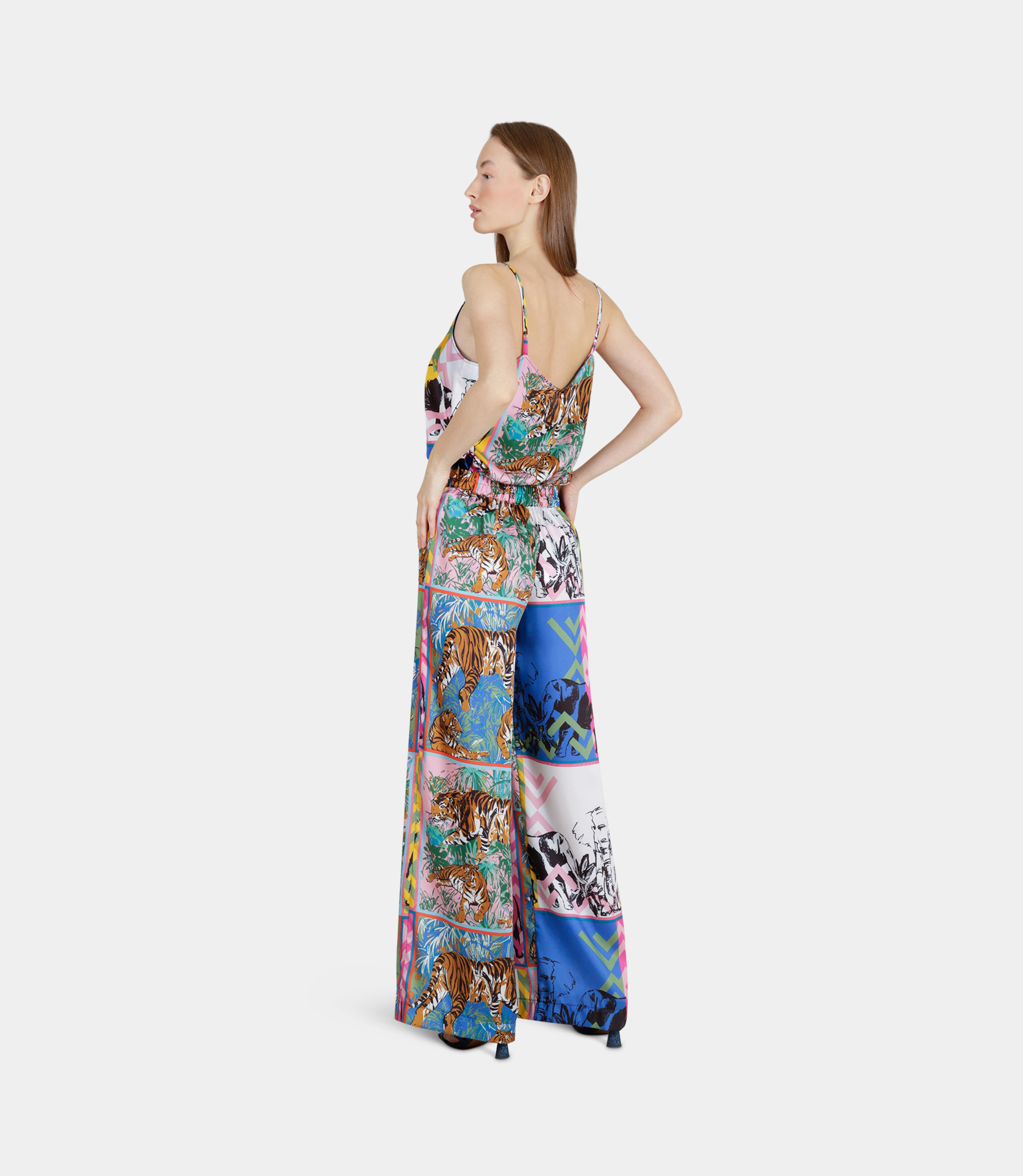 Printed palazzo pants - Printed - NaraMilano