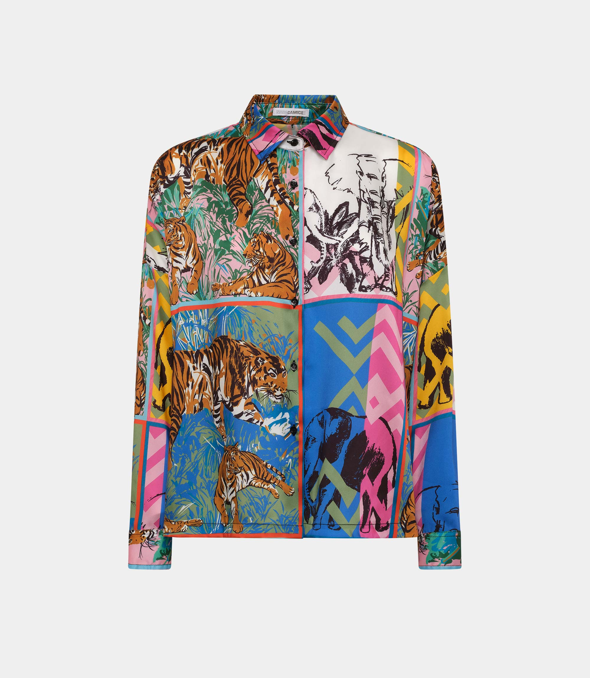 Printed safari blouse - SHIRT - NaraMilano