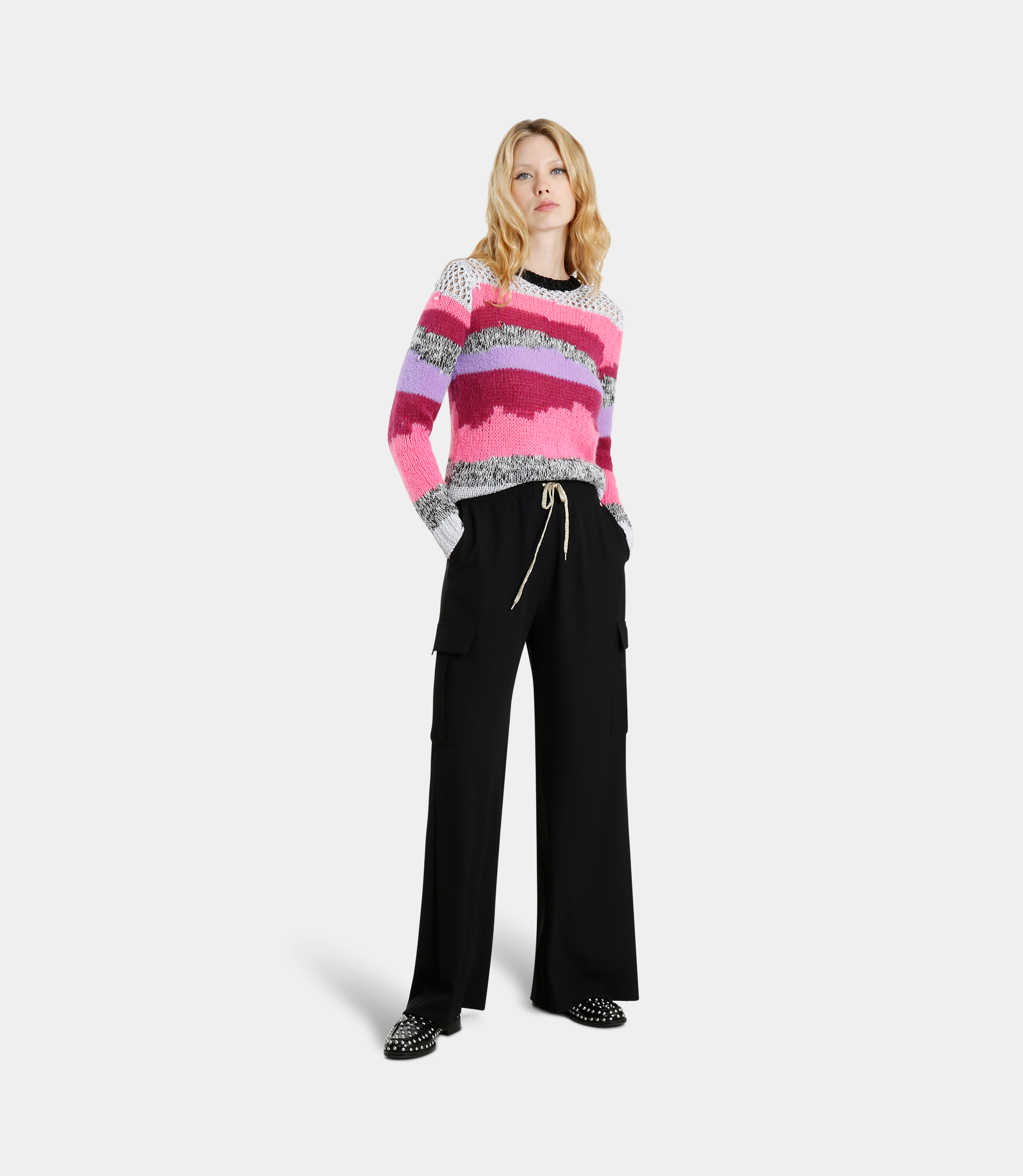 Cargo trousers - BLACK - NaraMilano