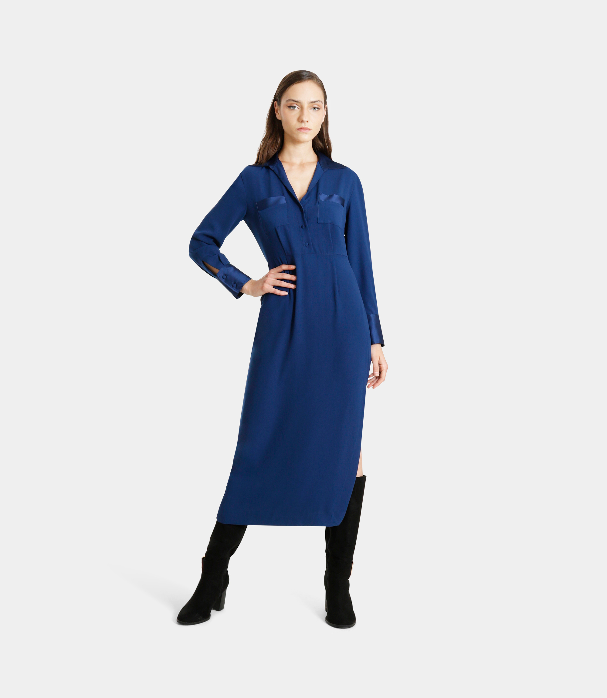 Midi dress - BLUE - NaraMilano
