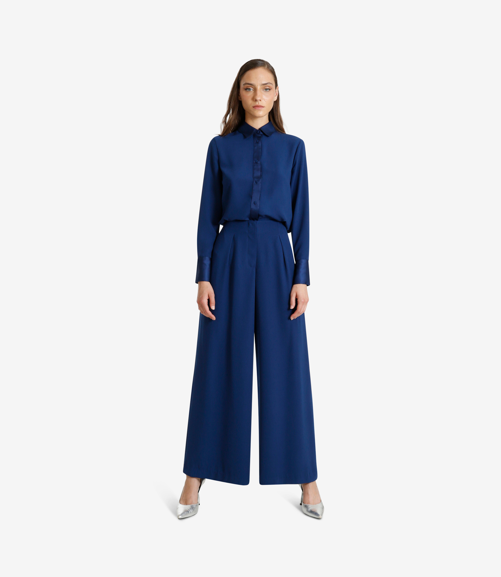 Palazzo trousers - BLUE - NaraMilano