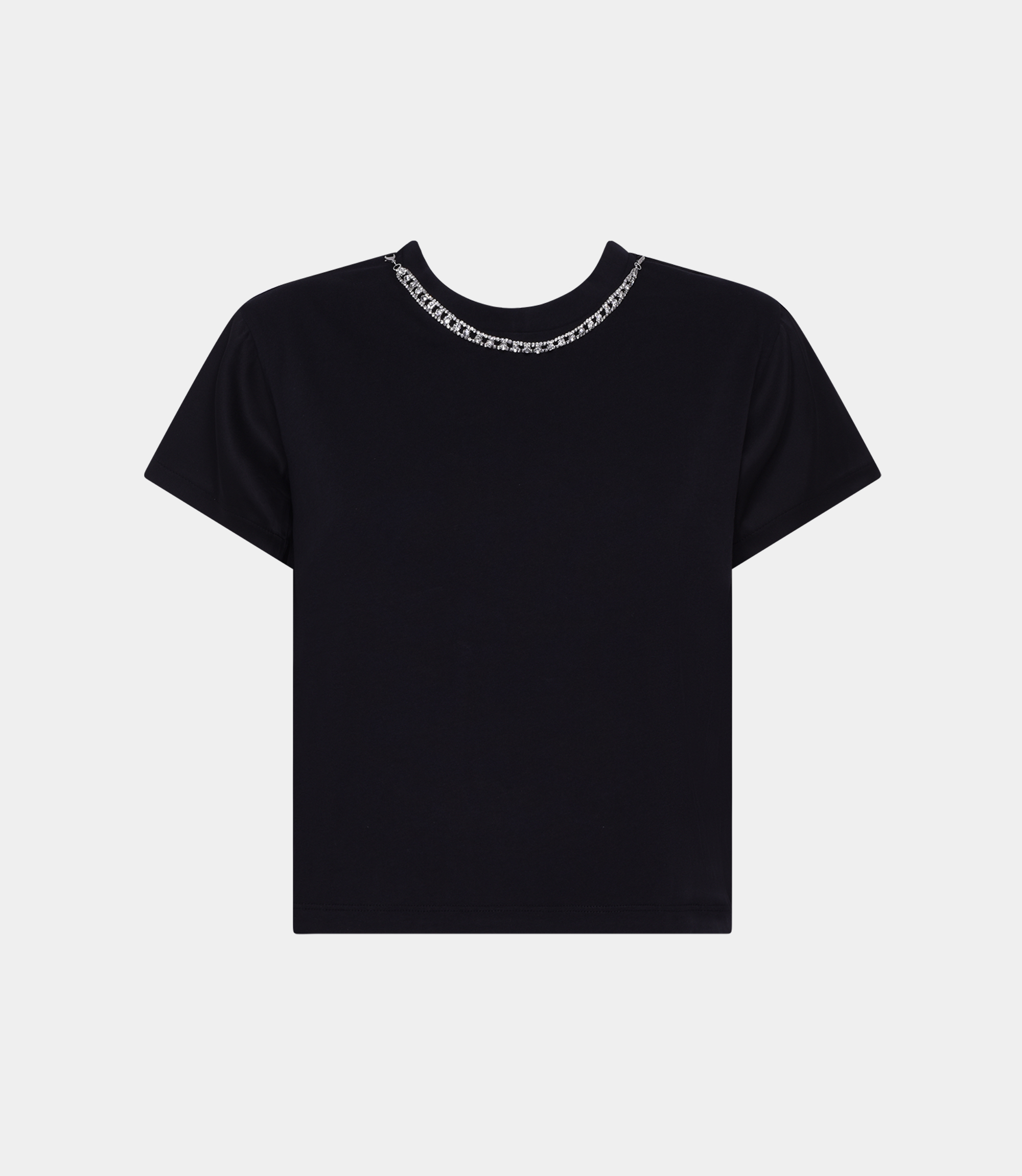 Cotton T-shirt - BLACK - NaraMilano