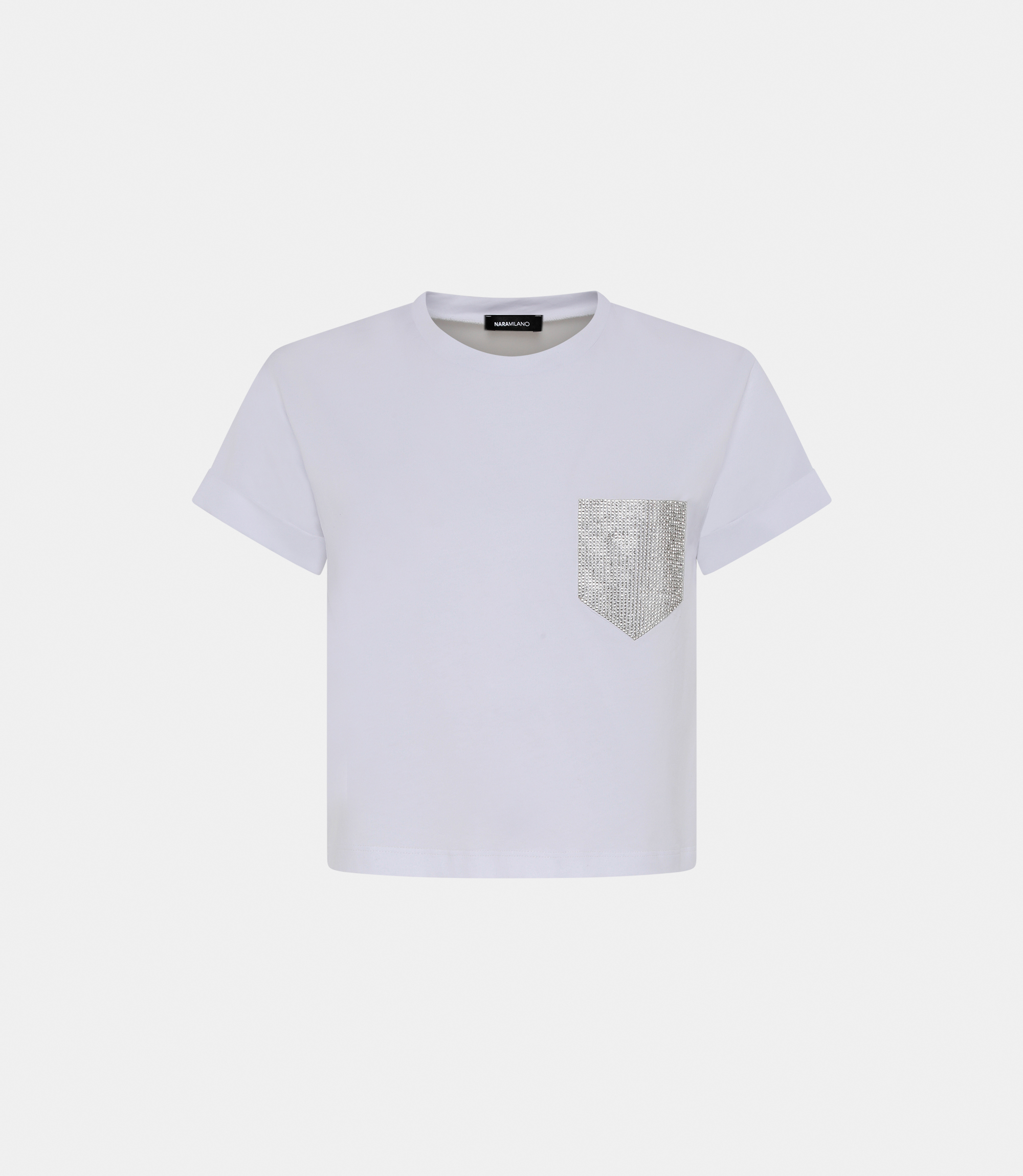 T-shirt with pocket - WHITE - NaraMilano