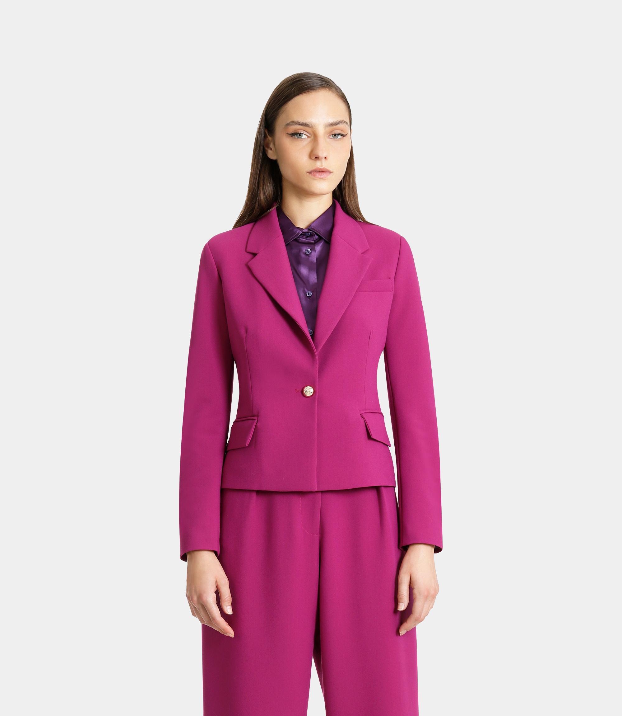 Slim fit jacket - PINK - NaraMilano