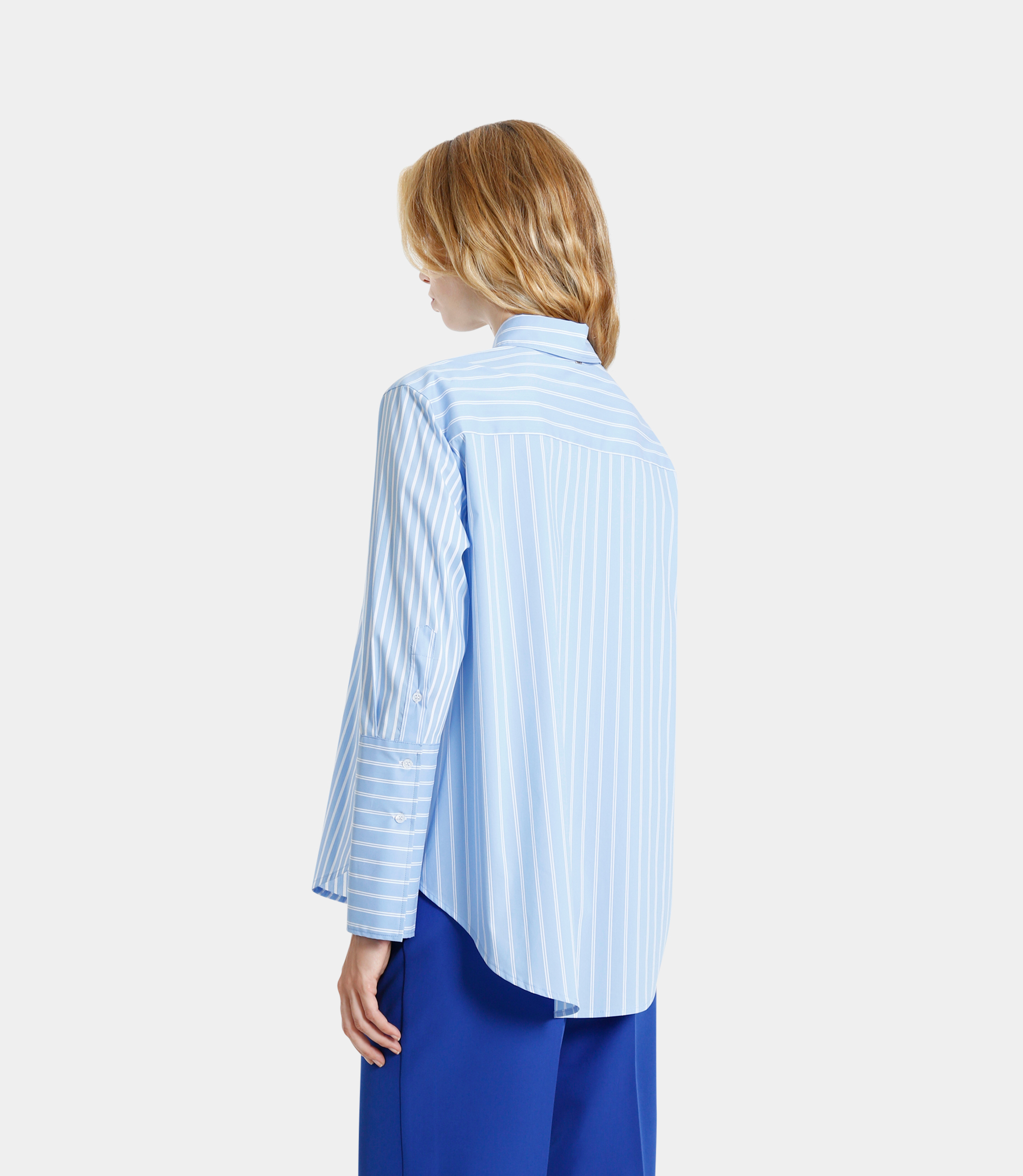 Oversize multi-striped shirt - Printed - NaraMilano