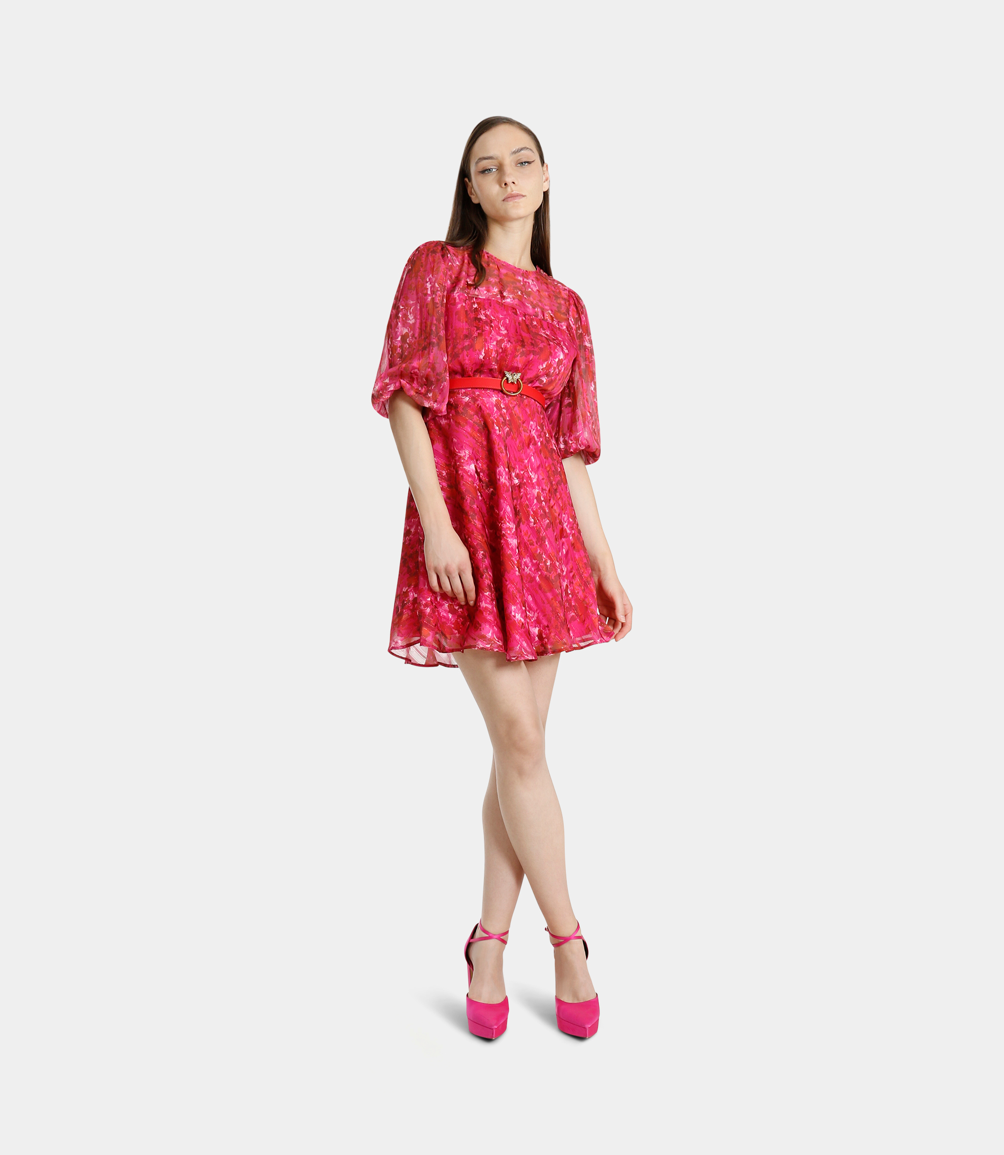 Fil coupé dress - Printed - NaraMilano