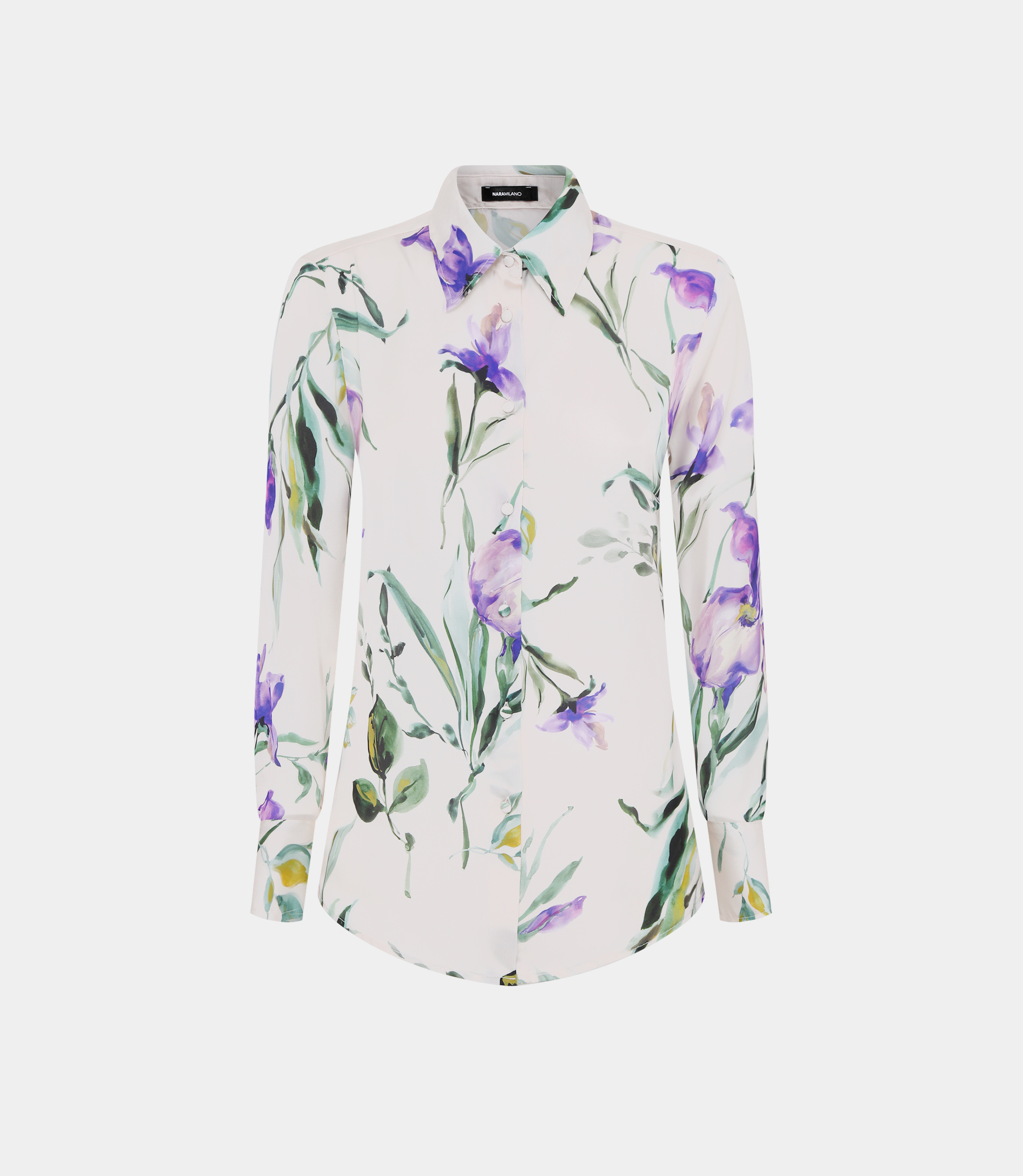Shirt with floral print - SHIRTS - NaraMilano