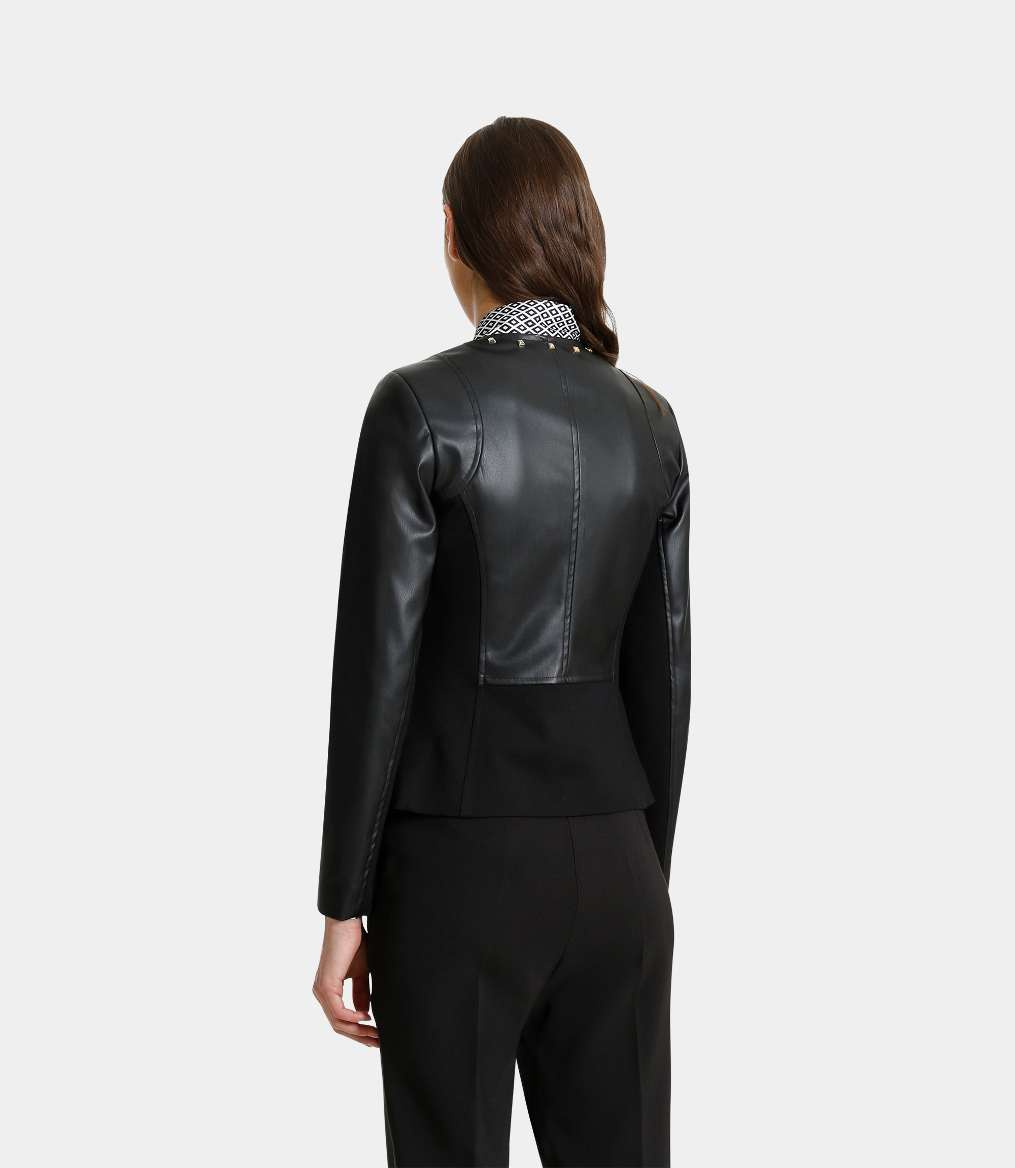 Jacket with details - BLACK - NaraMilano
