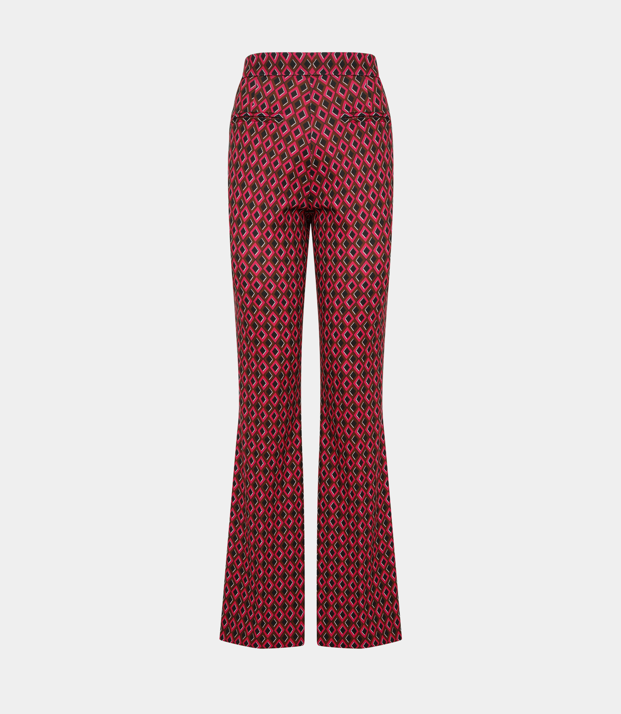 Flare trousers with geometric print - Printed - NaraMilano