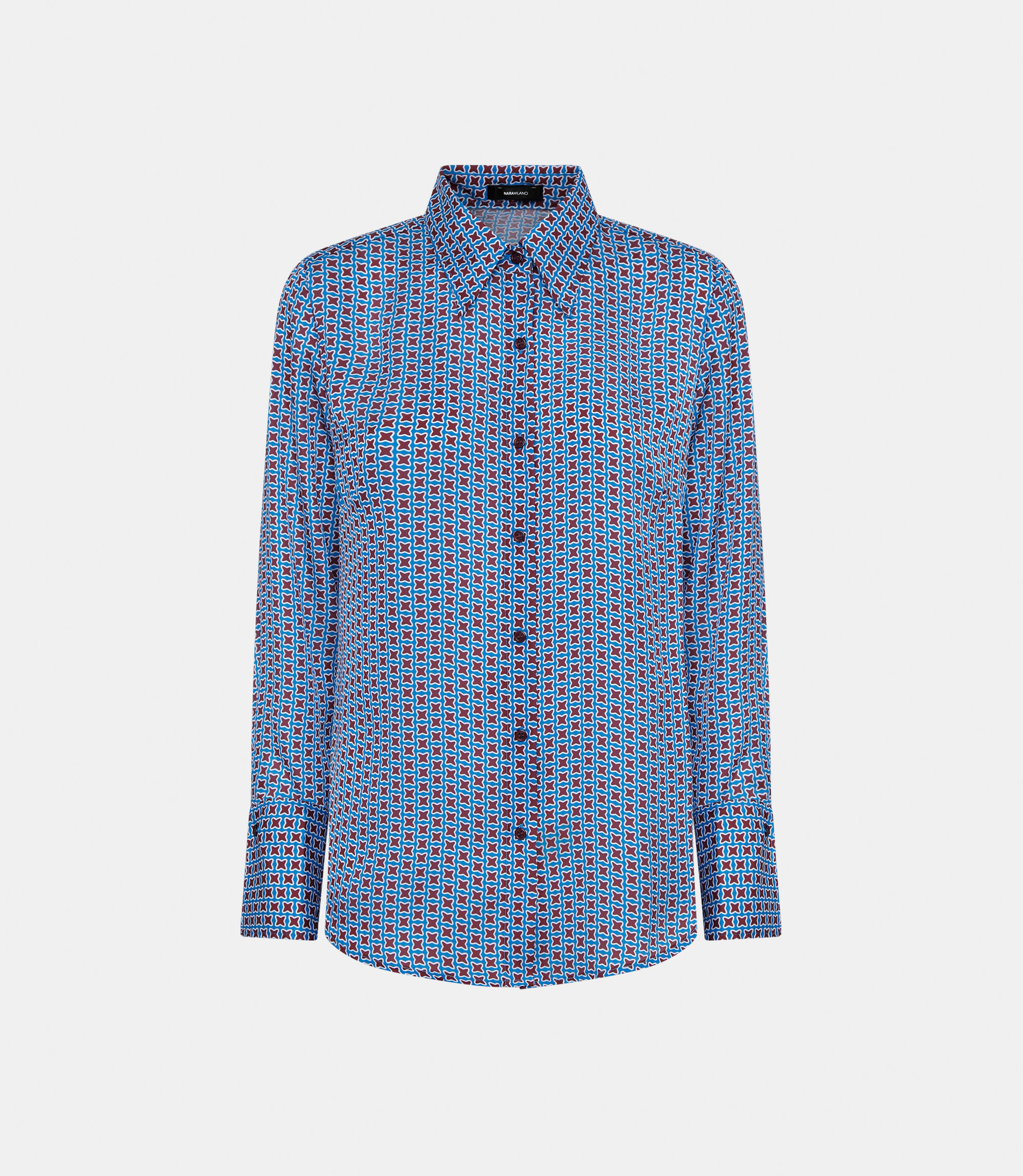 Shirt with geometric pattern - Printed - NaraMilano
