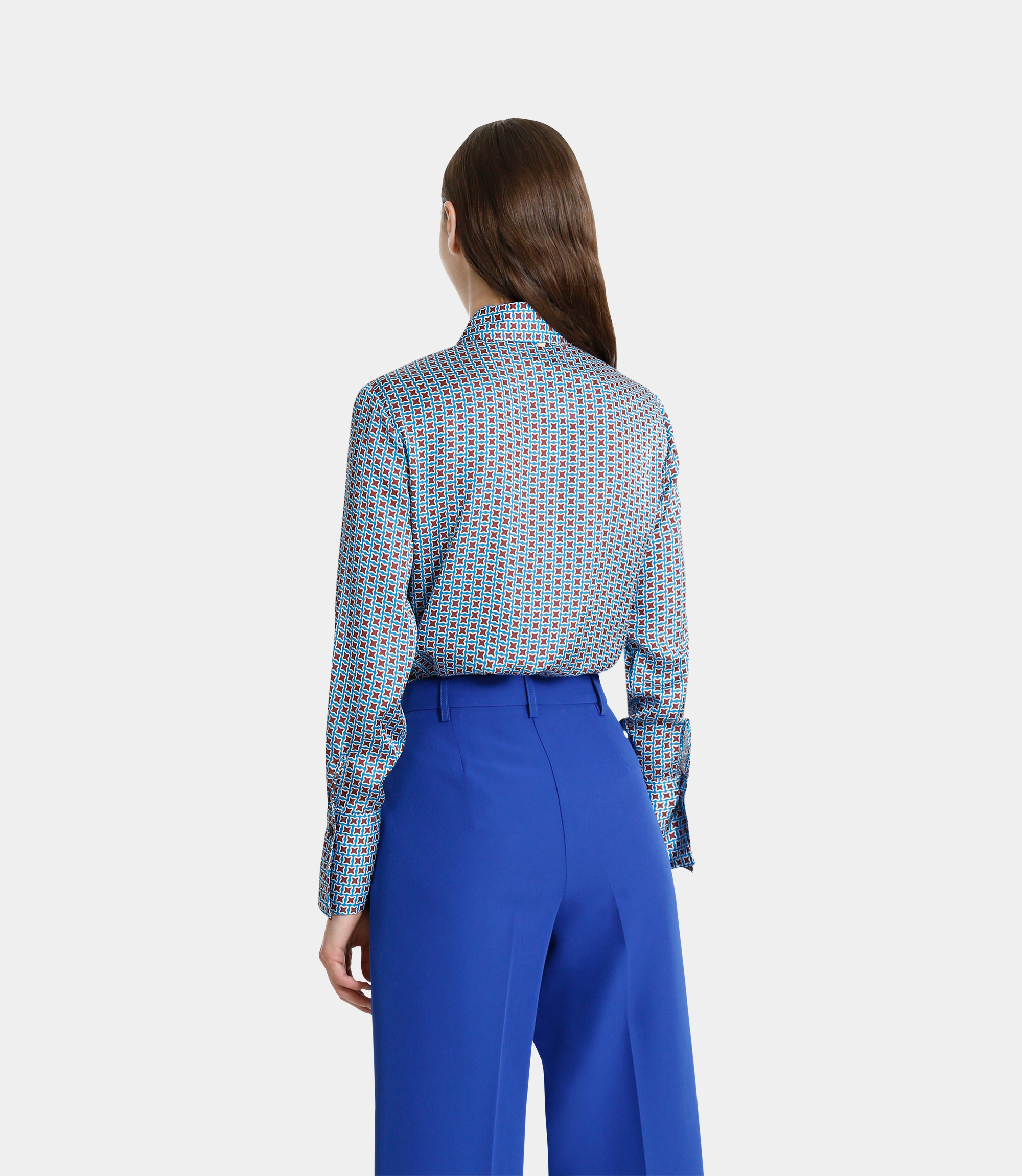 Shirt with geometric pattern - Printed - NaraMilano