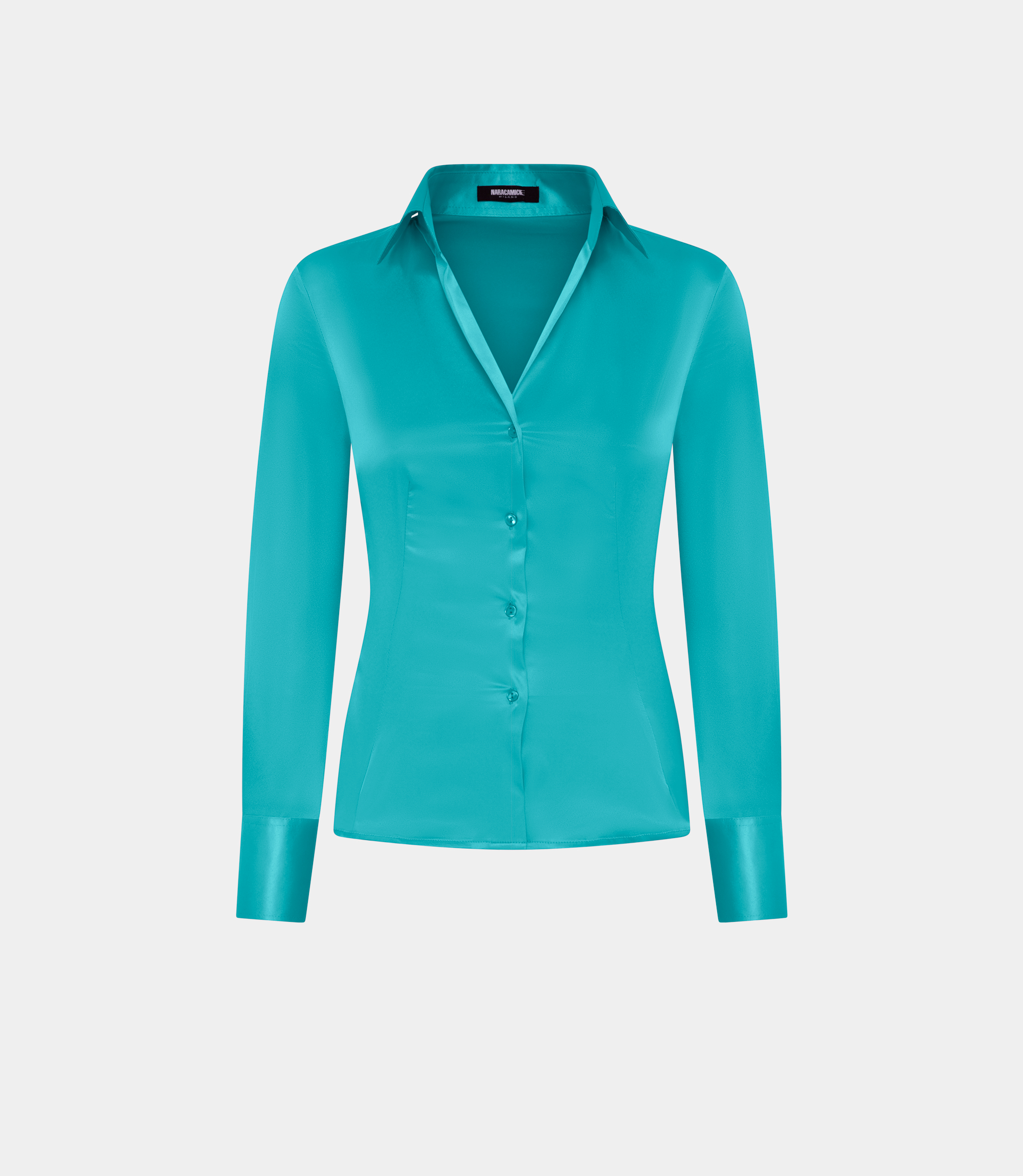 Camicia femminile classica - GREEN - NaraMilano