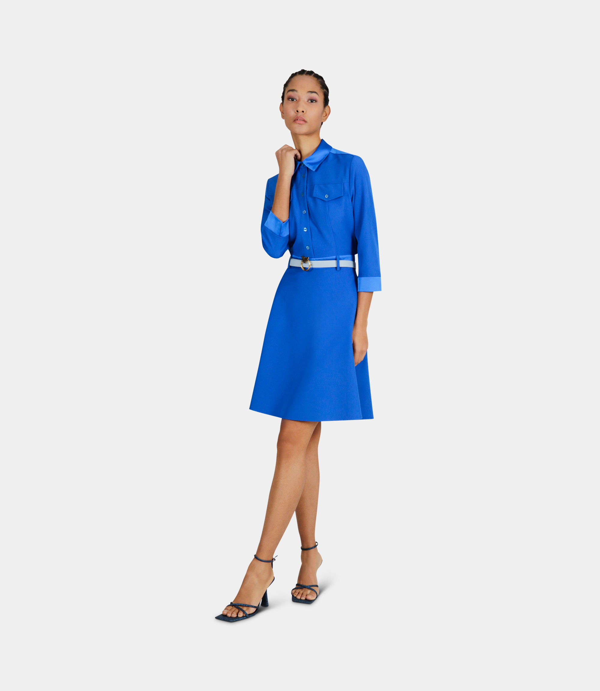 Straight dress - BLUE - NaraMilano