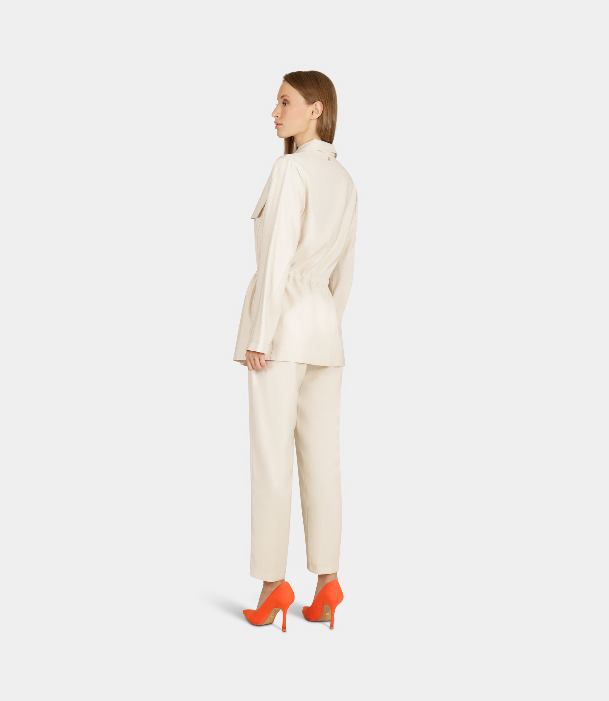Jacket with elastic waistband - GREY - NaraMilano