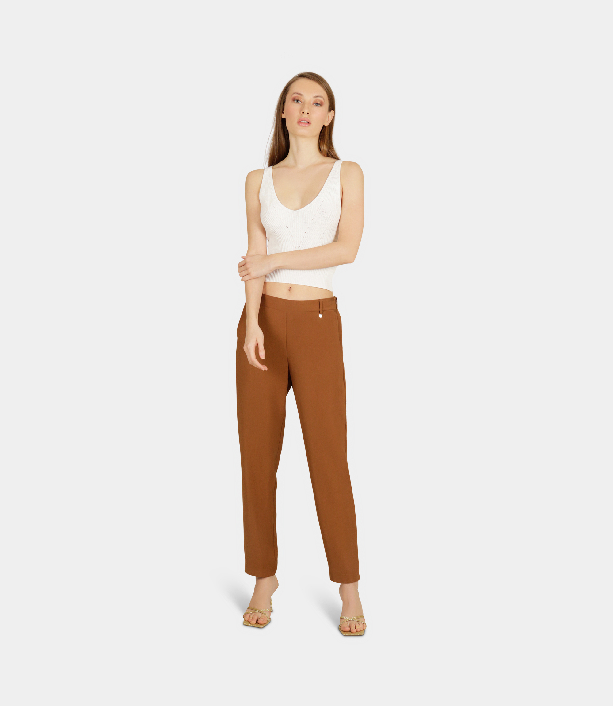 Palazzo pants - BROWN - NaraMilano