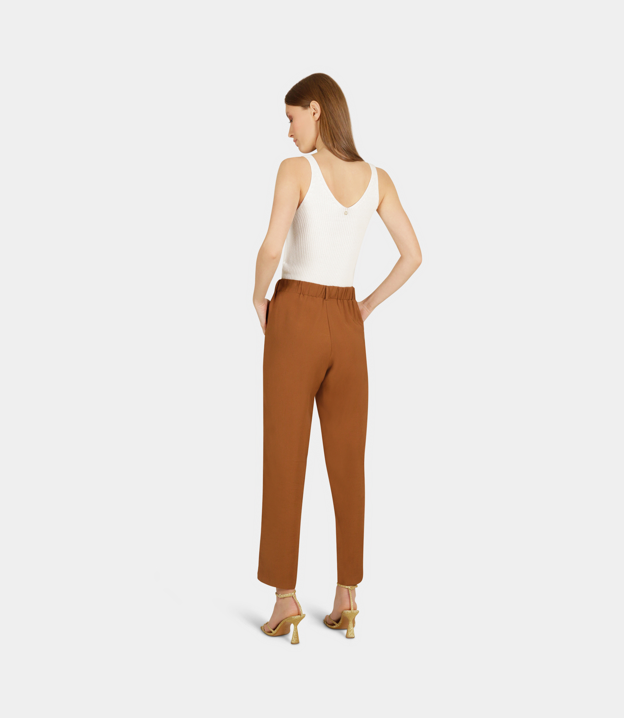 Palazzo pants - BROWN - NaraMilano