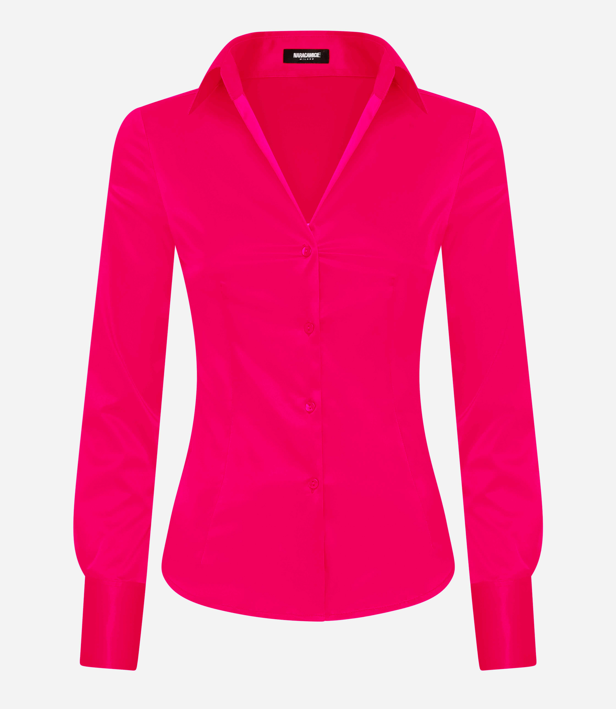 Satin shirt - Pink - NaraMilano