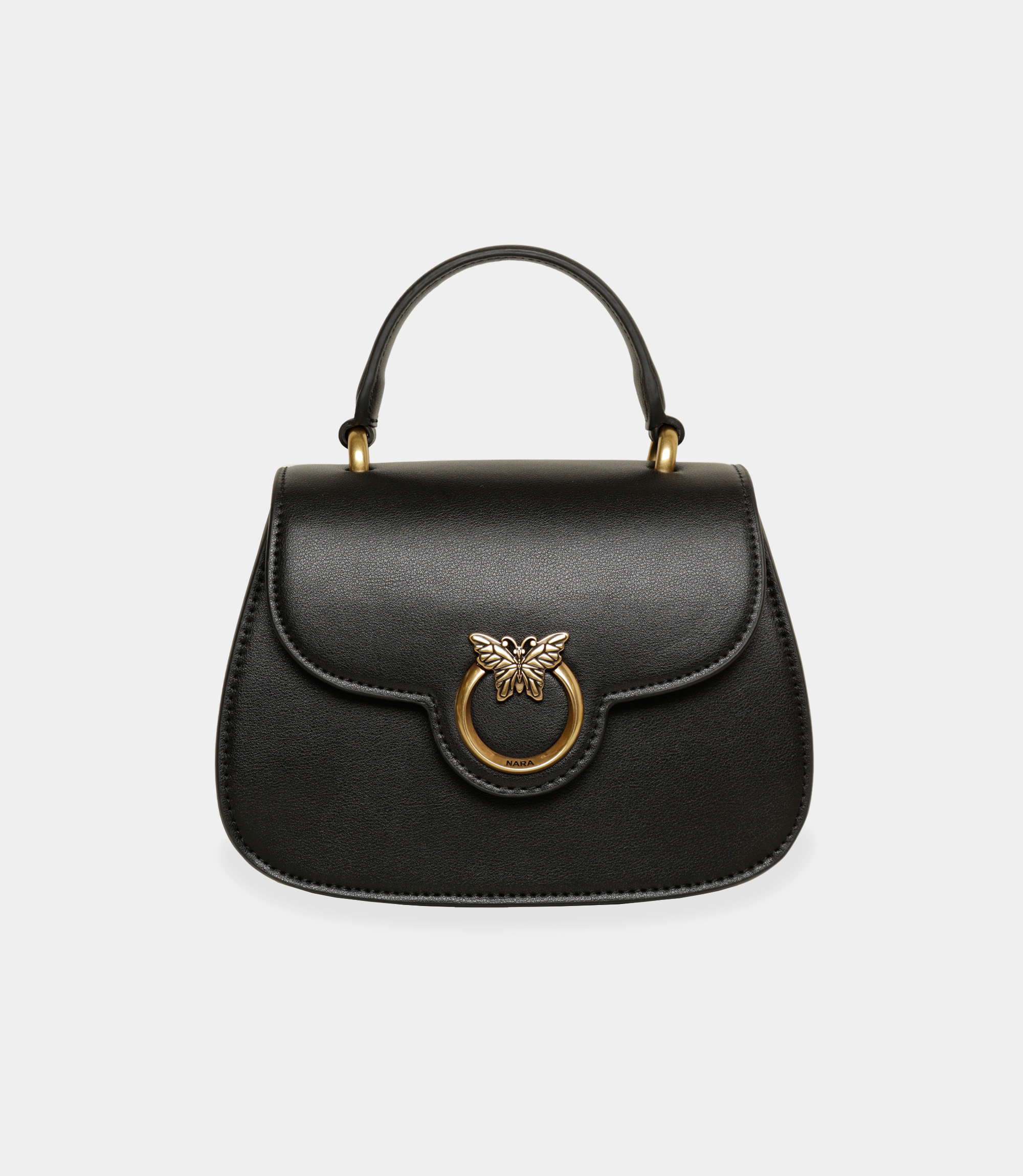 Black mini handbag made of leather. - ACCESSORIES - NaraMilano