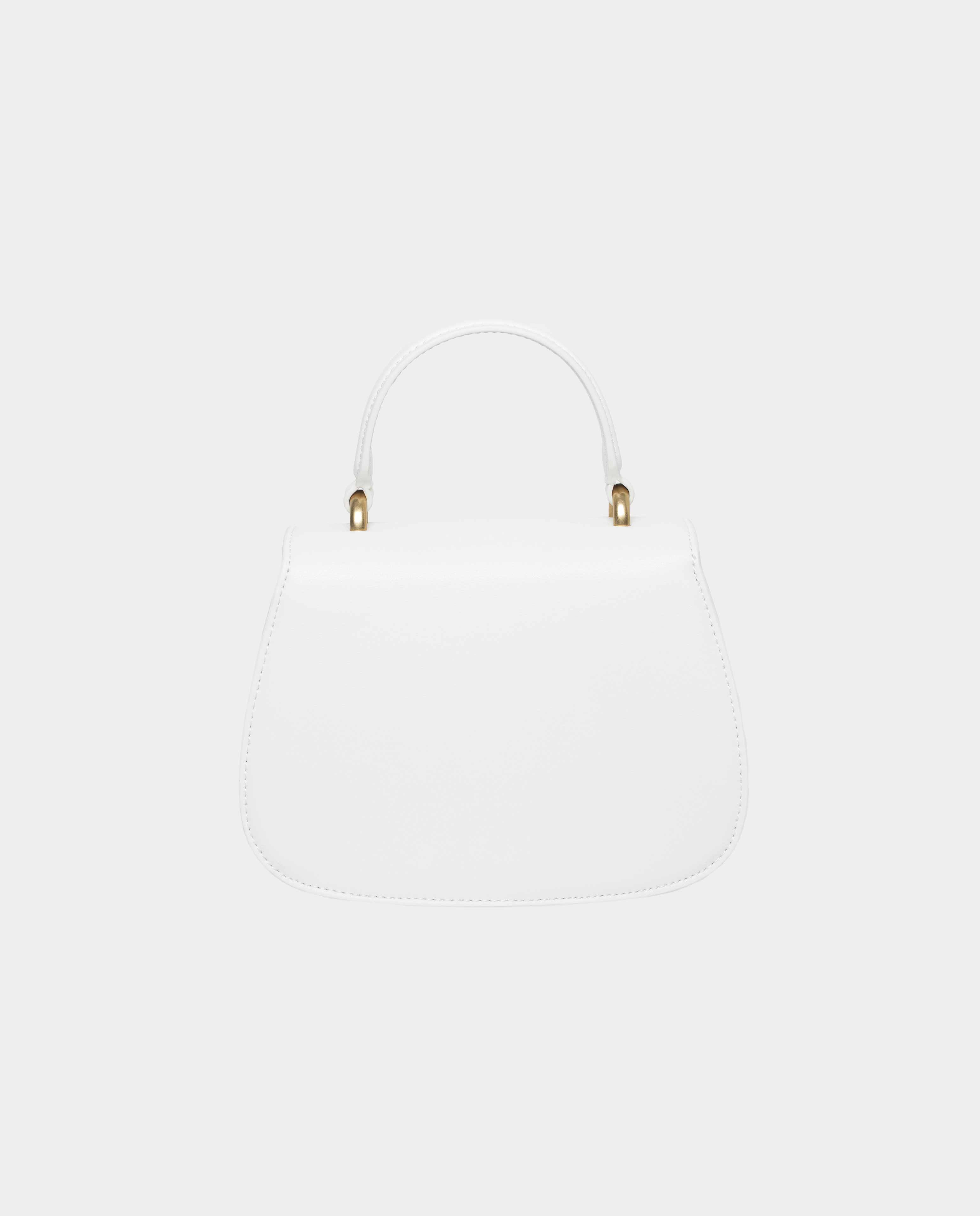 White mini handbag made of leather. - White - NaraMilano