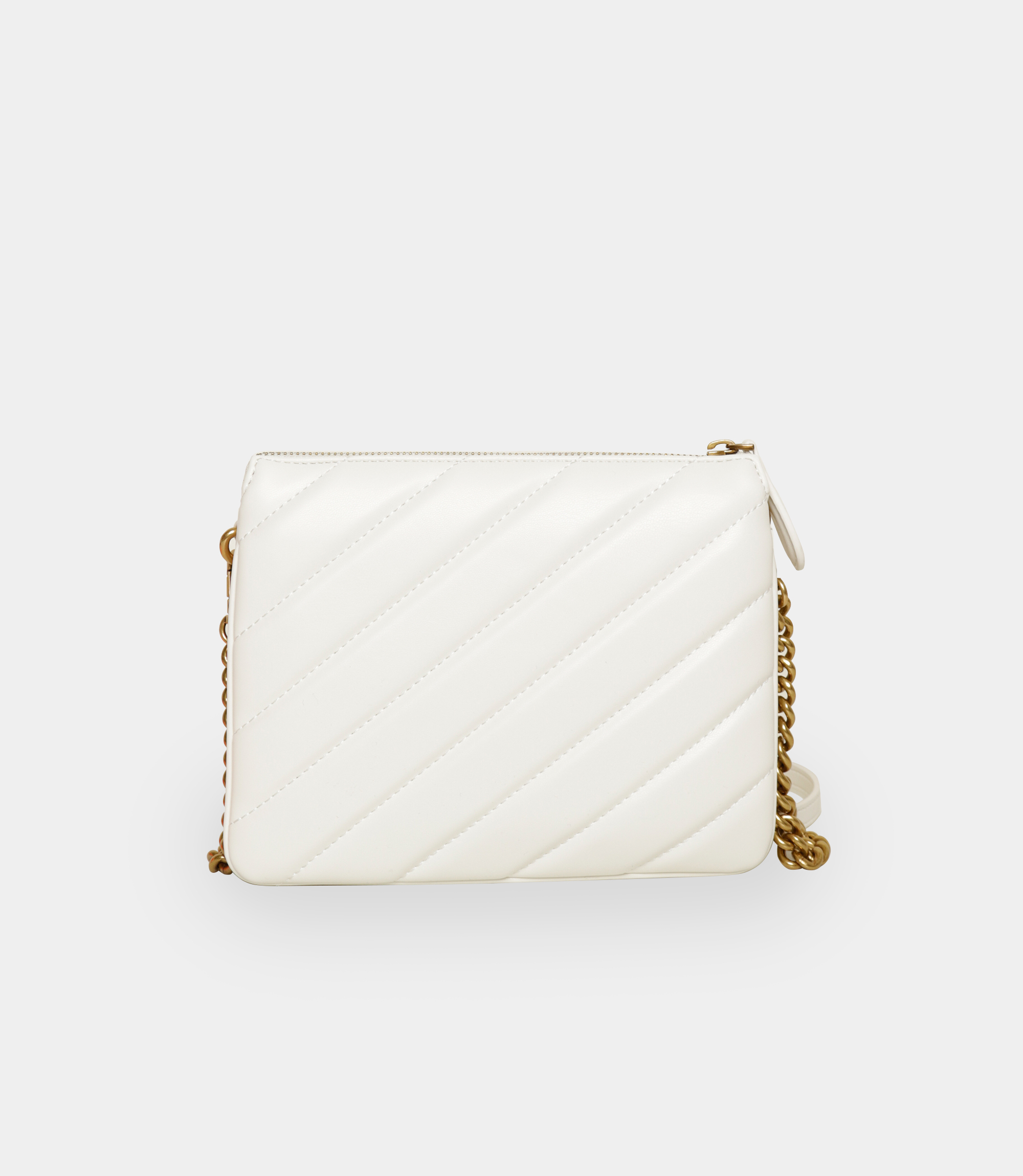 White crossbody bag with quilted pattern - White - NaraMilano