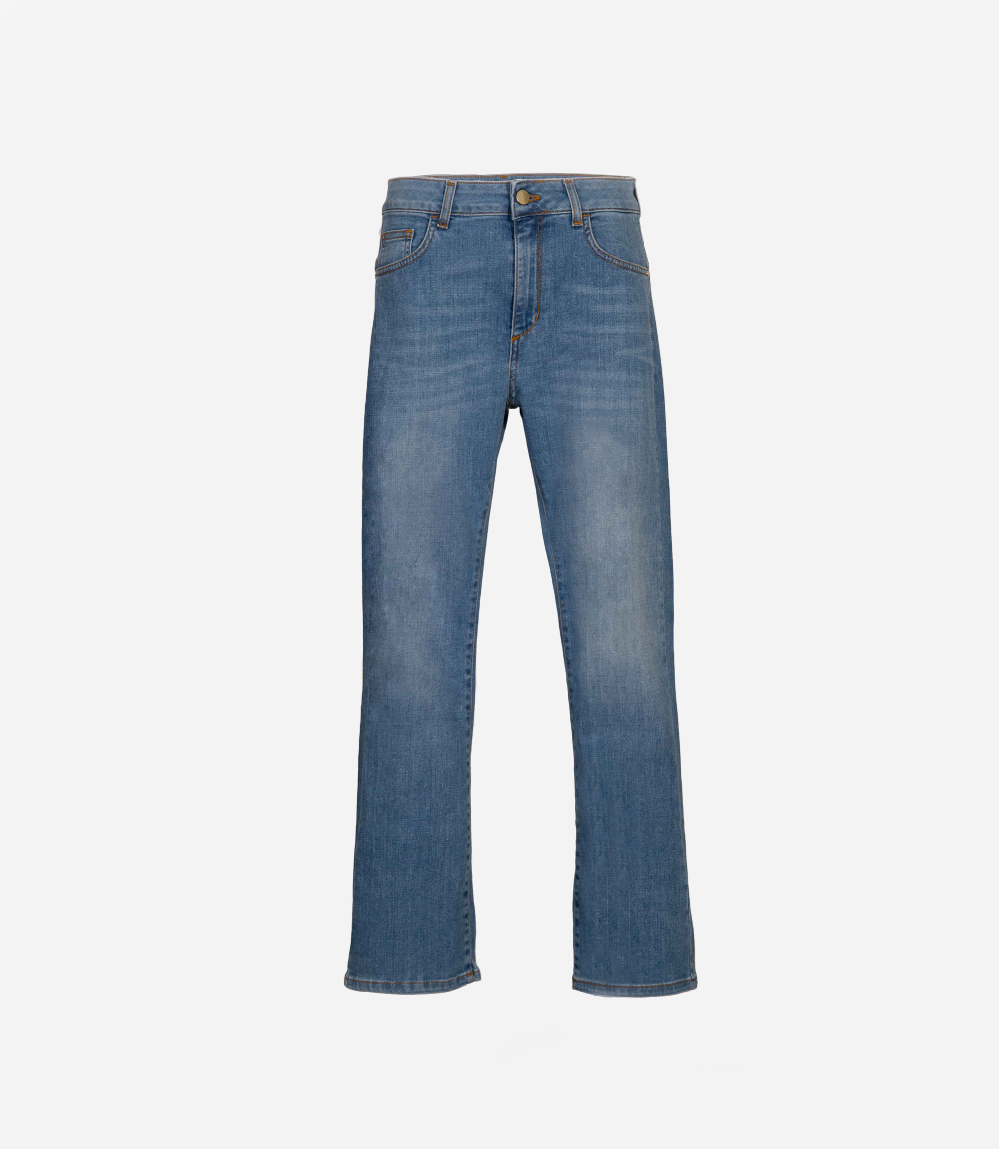 Bootcut cropped jeans - Blue - Nara Milano