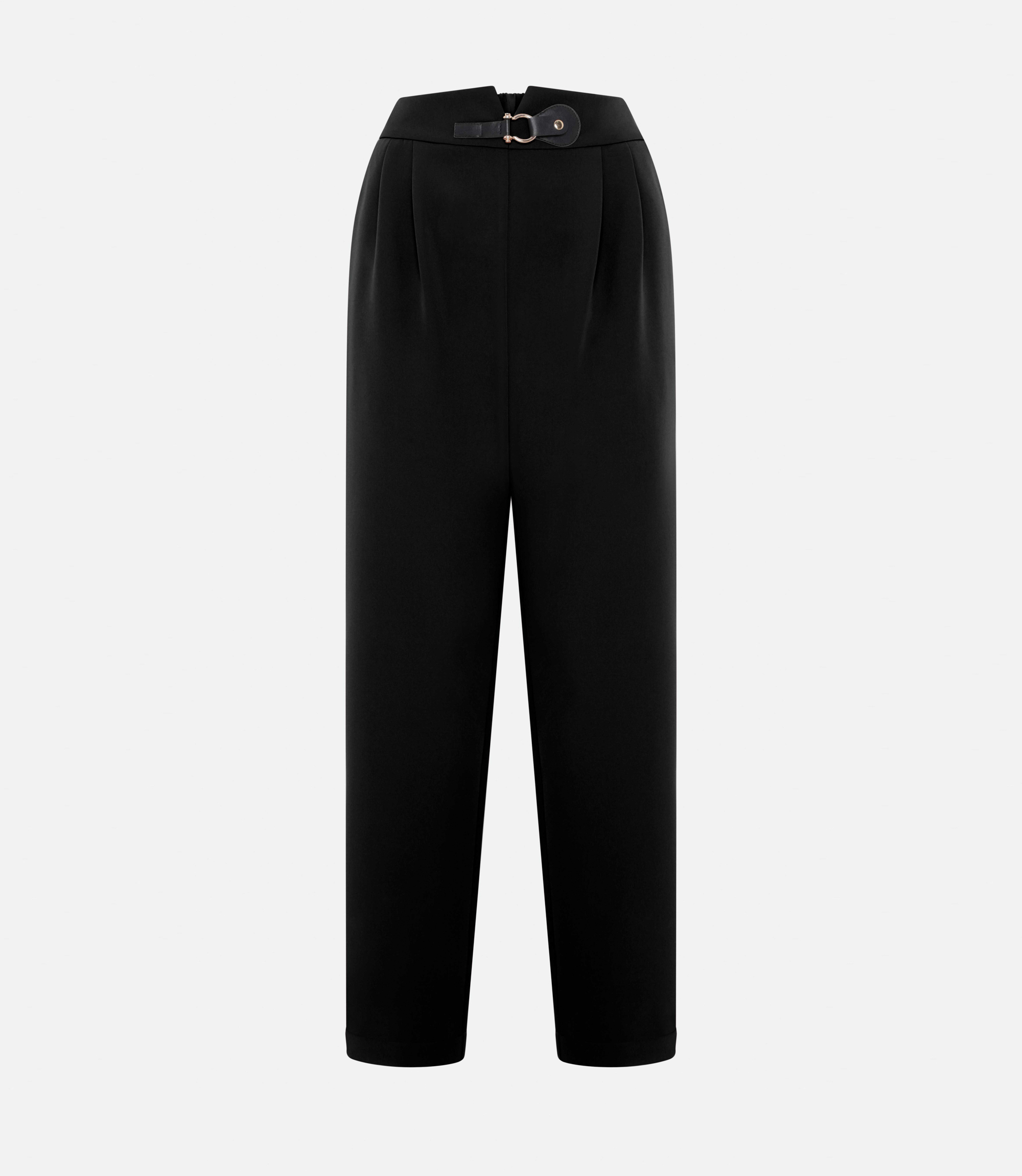 Buckle trousers - Black - Nara Milano