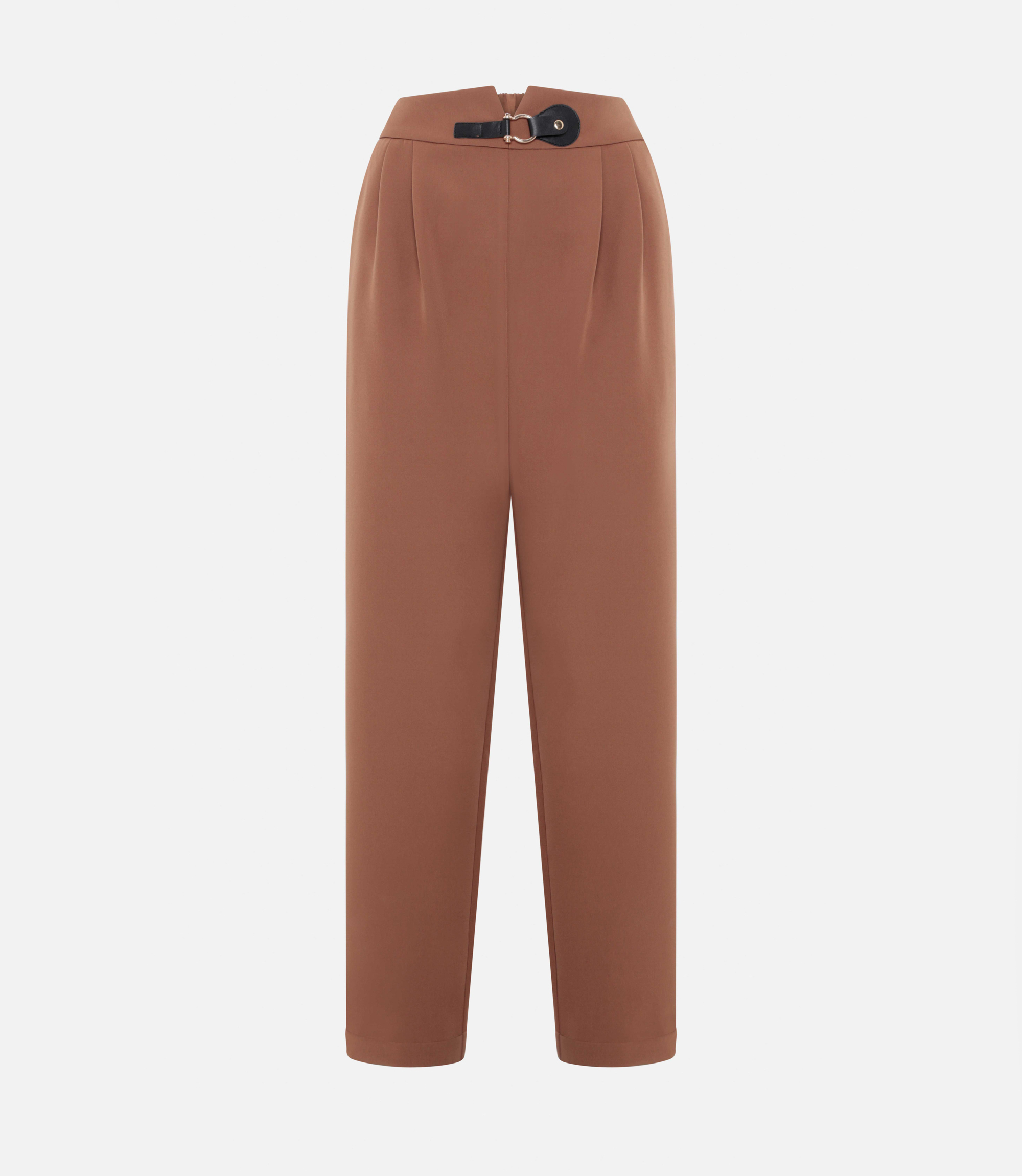 Buckle trousers - Brown - NaraMilano