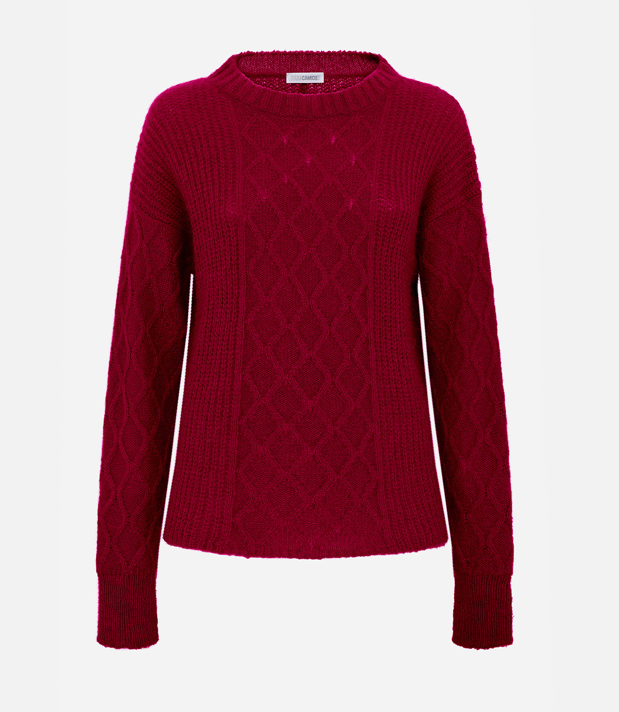 Aran Sweater - Red - Nara Milano