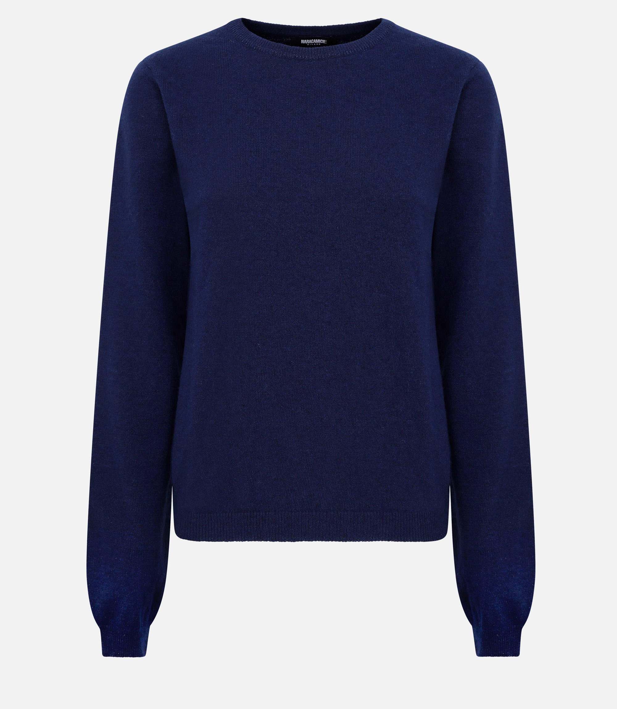 Roundneck sweater - Blue - Nara Milano